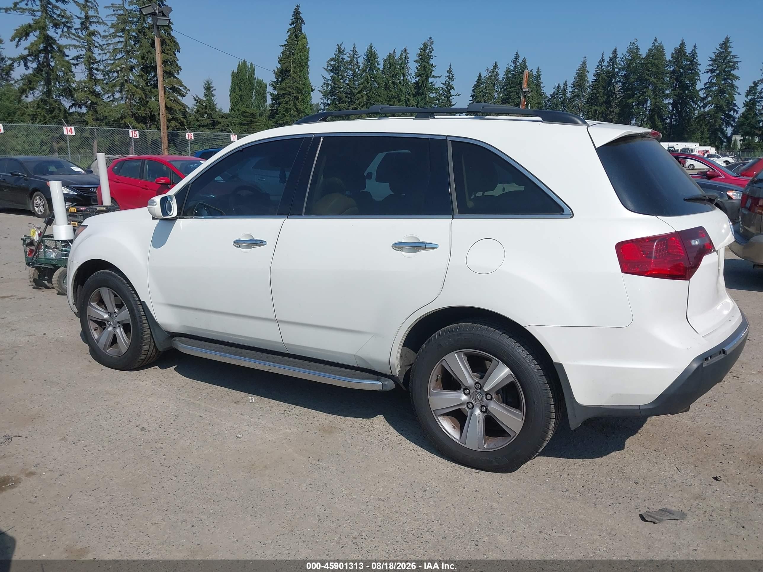 2012 Acura Mdx Technology Package White vin: 2HNYD2H36CH517704