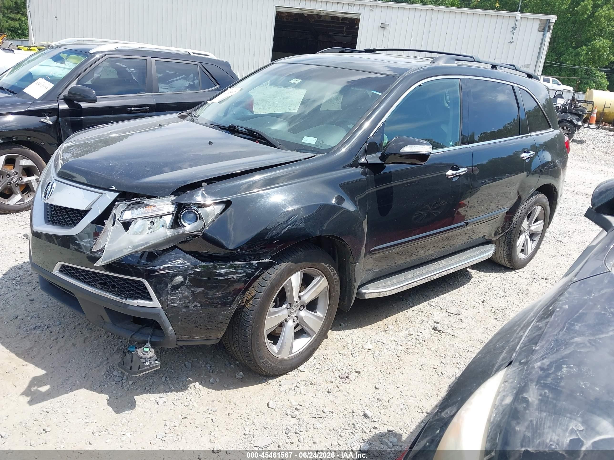 2012 Acura Mdx Technology Package Black vin: 2HNYD2H36CH525236