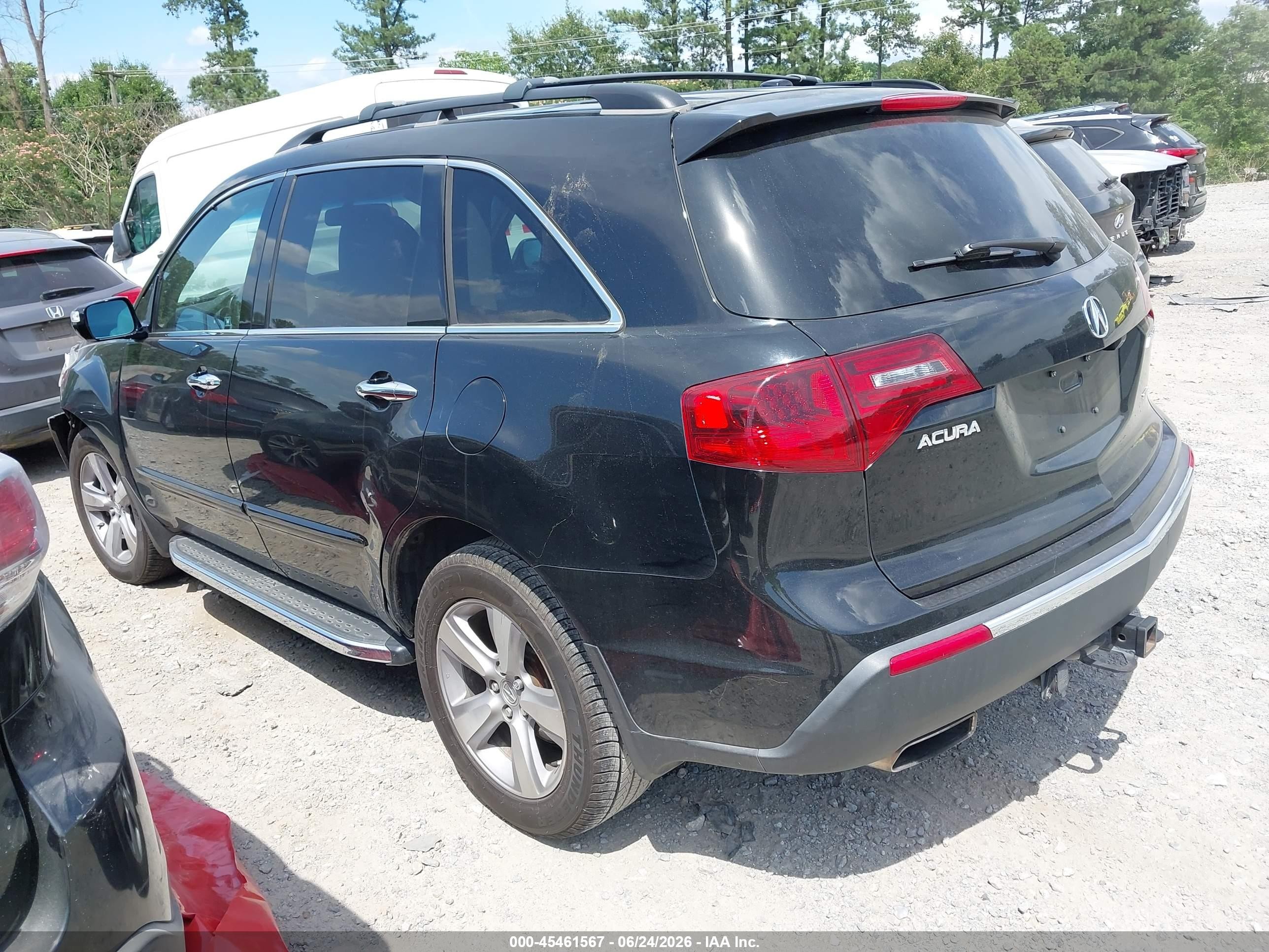 2012 Acura Mdx Technology Package Black vin: 2HNYD2H36CH525236
