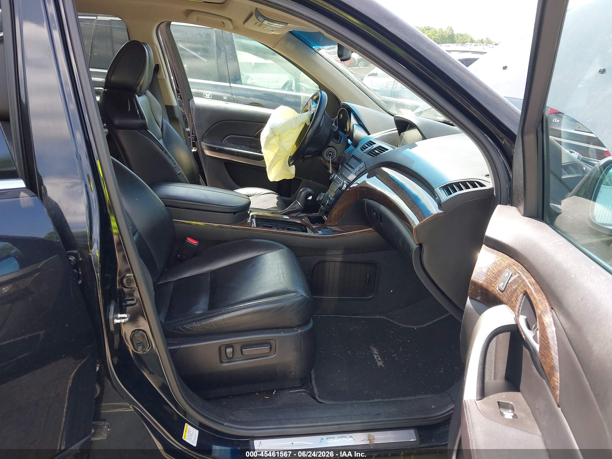 2012 Acura Mdx Technology Package Black vin: 2HNYD2H36CH525236