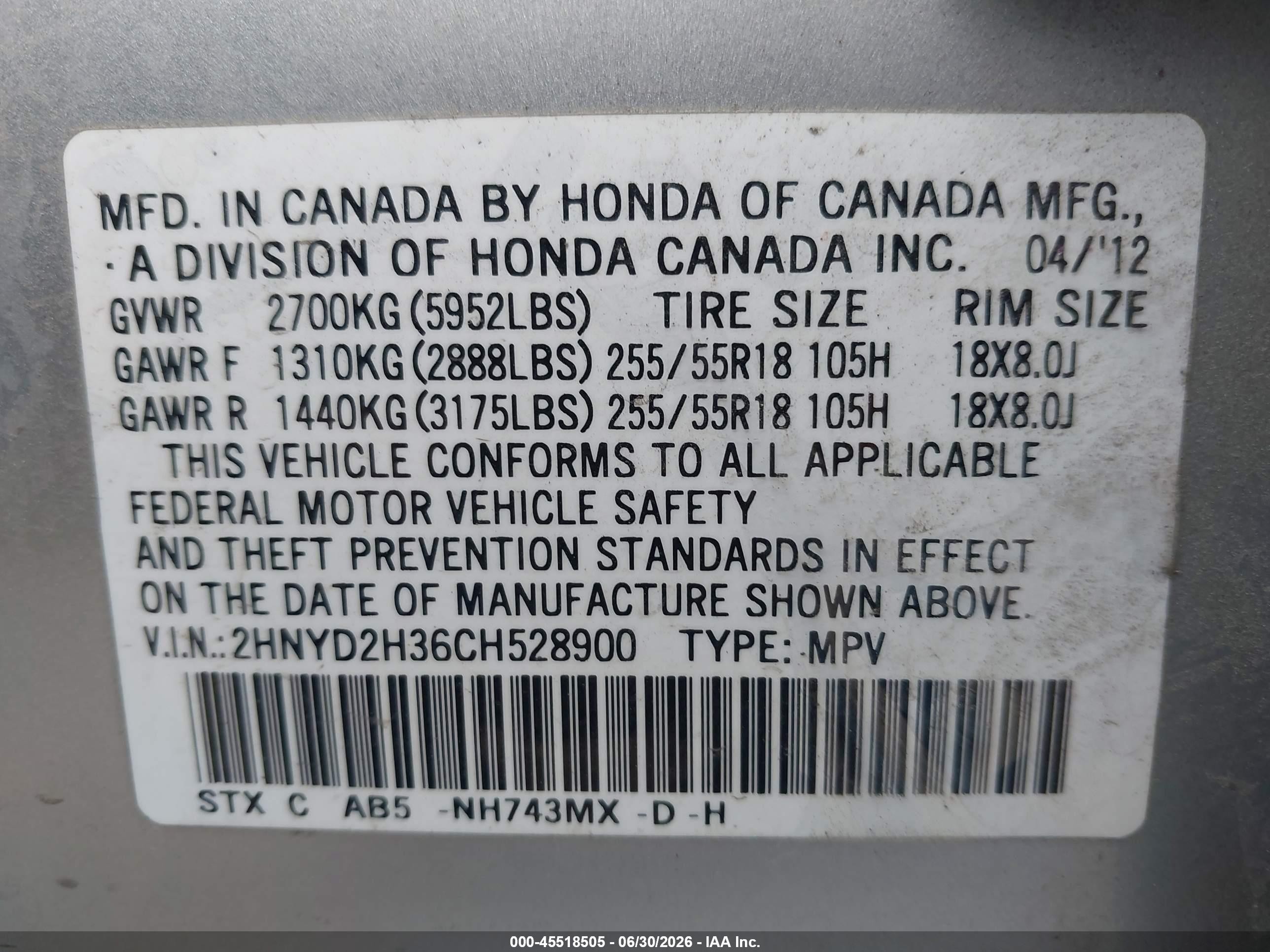 2012 Acura Mdx Technology Package Серебряный vin: 2HNYD2H36CH528900