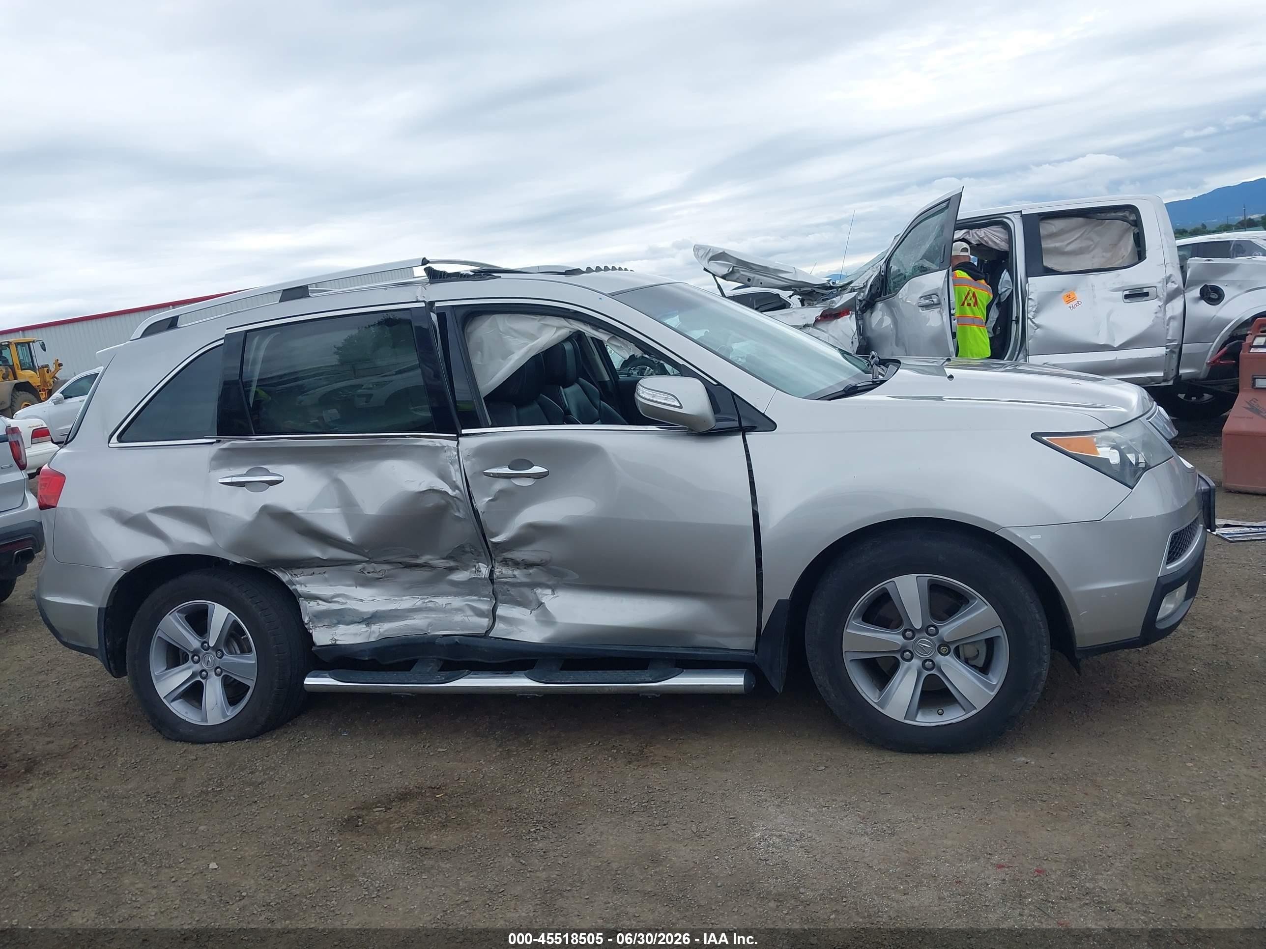 2012 Acura Mdx Technology Package Серебряный vin: 2HNYD2H36CH528900