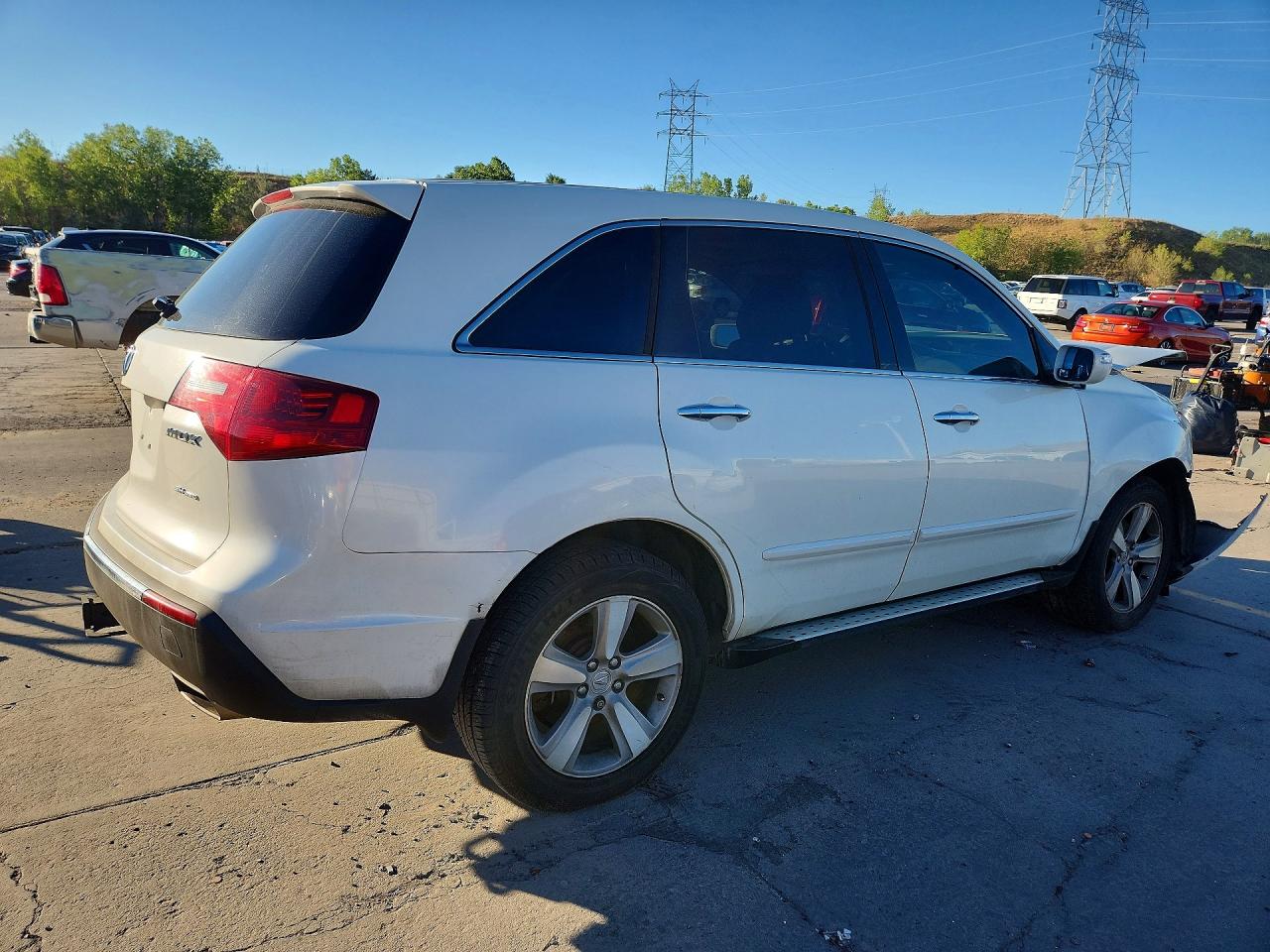2012 Acura Mdx Technology White vin: 2HNYD2H36CH534308