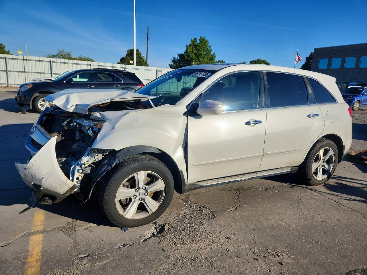 2012 Acura Mdx Technology White vin: 2HNYD2H36CH534308