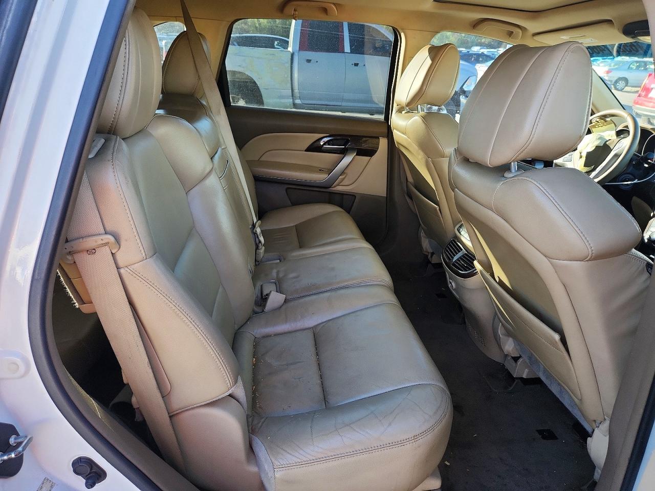 2012 Acura Mdx Technology White vin: 2HNYD2H36CH534308