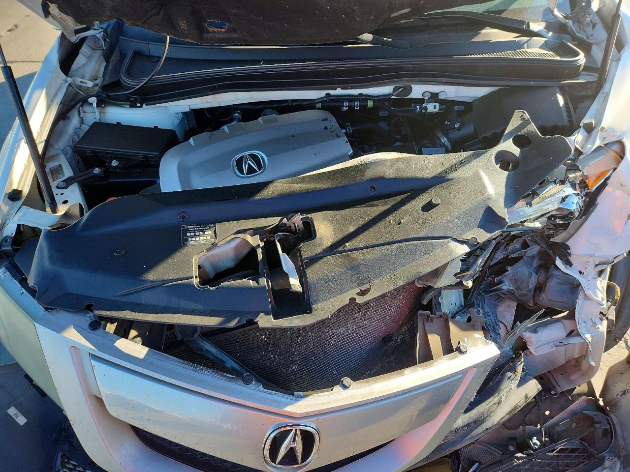 2012 Acura Mdx Technology White vin: 2HNYD2H36CH534308