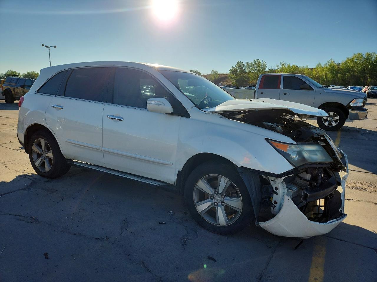 2012 Acura Mdx Technology White vin: 2HNYD2H36CH534308