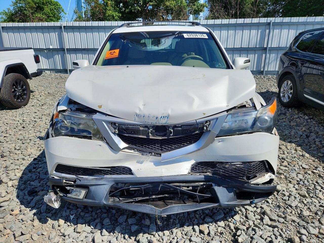 2013 Acura Mdx Technology White vin: 2HNYD2H36DH514657