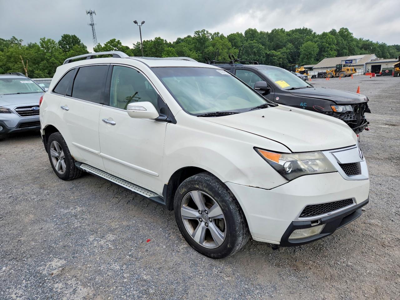 2012 Acura Mdx Technology White vin: 2HNYD2H37CH518408