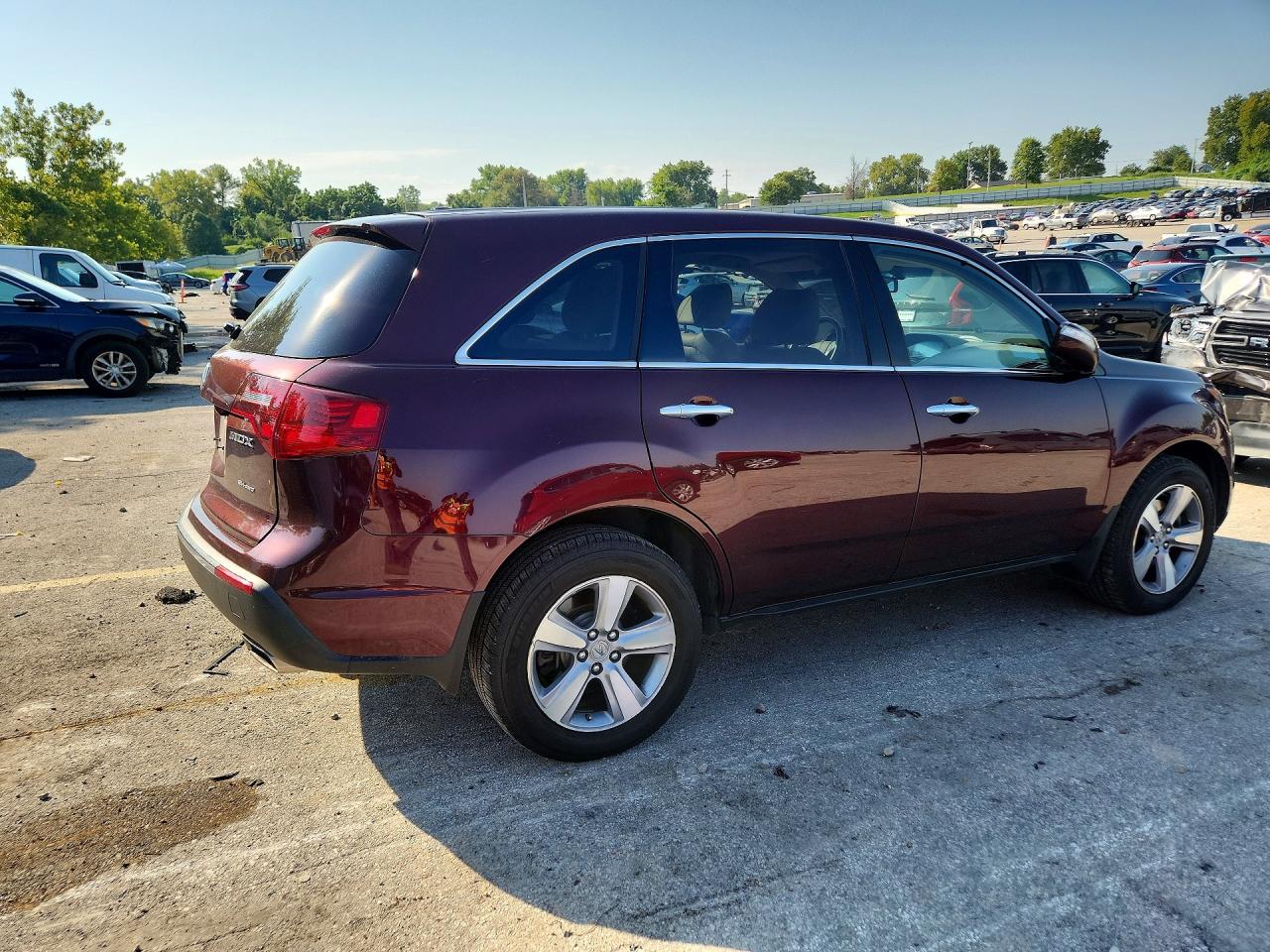 2013 Acura Mdx Technology Burgundy vin: 2HNYD2H37DH502808
