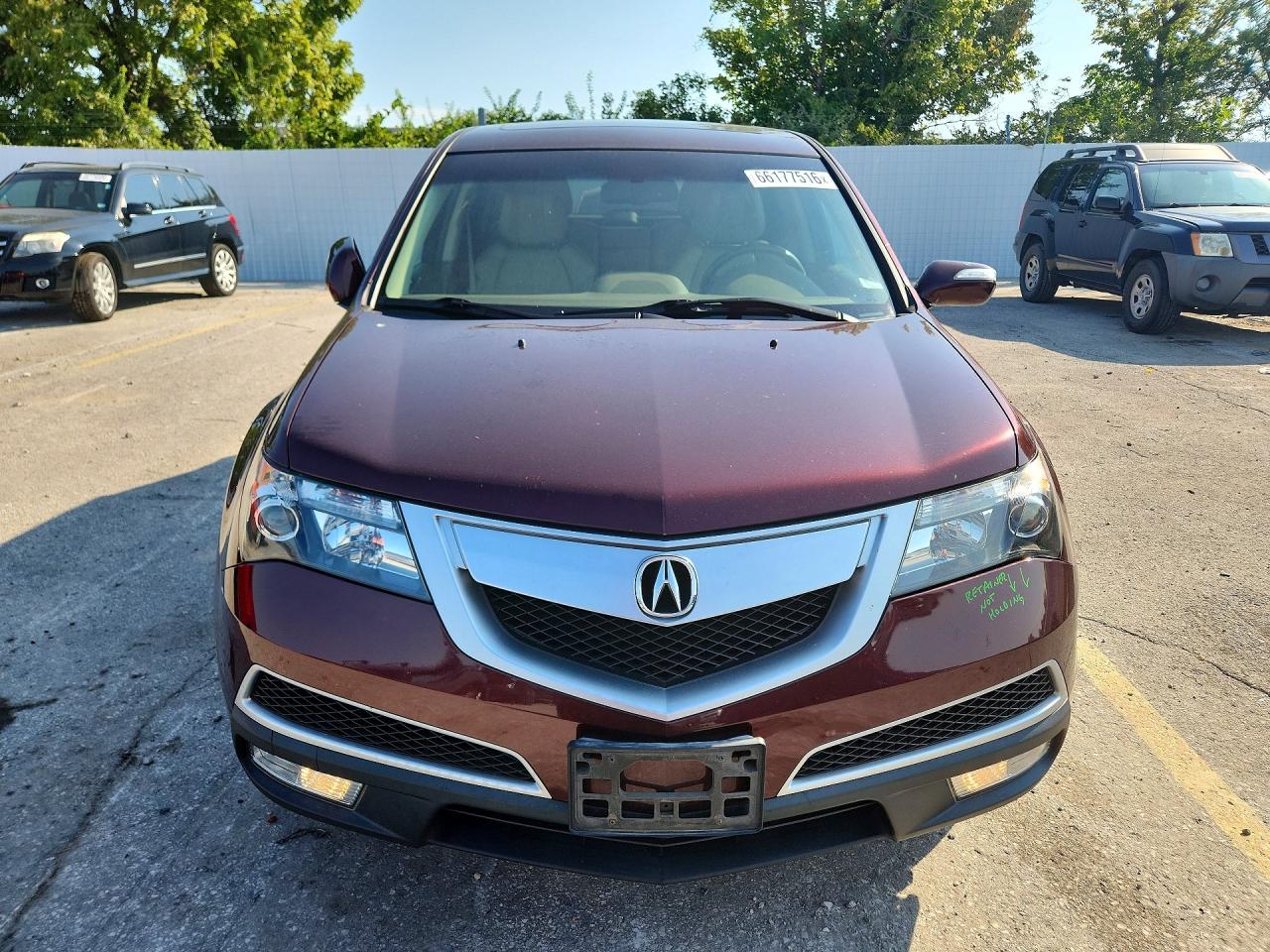 2013 Acura Mdx Technology Burgundy vin: 2HNYD2H37DH502808