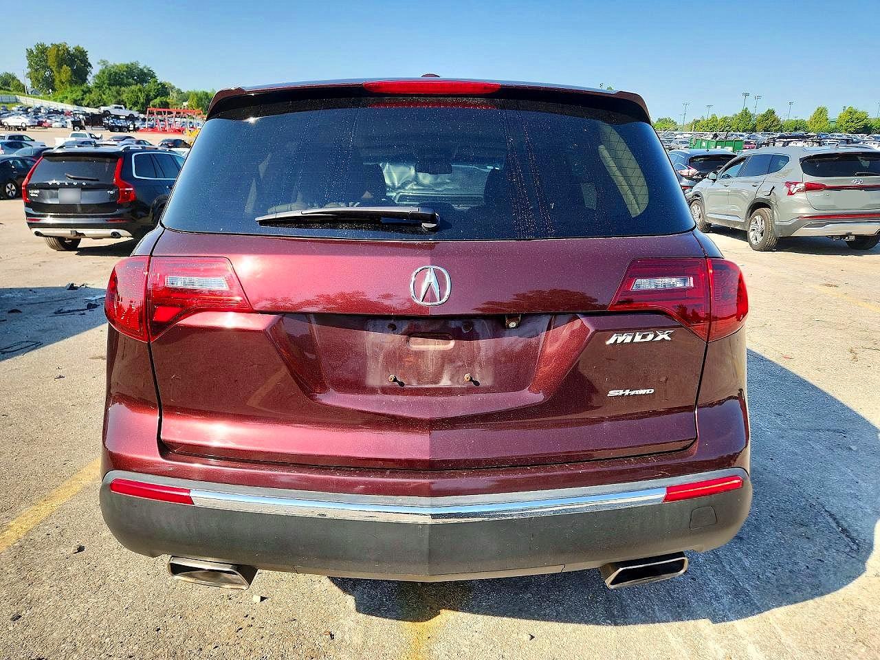 2013 Acura Mdx Technology Burgundy vin: 2HNYD2H37DH502808