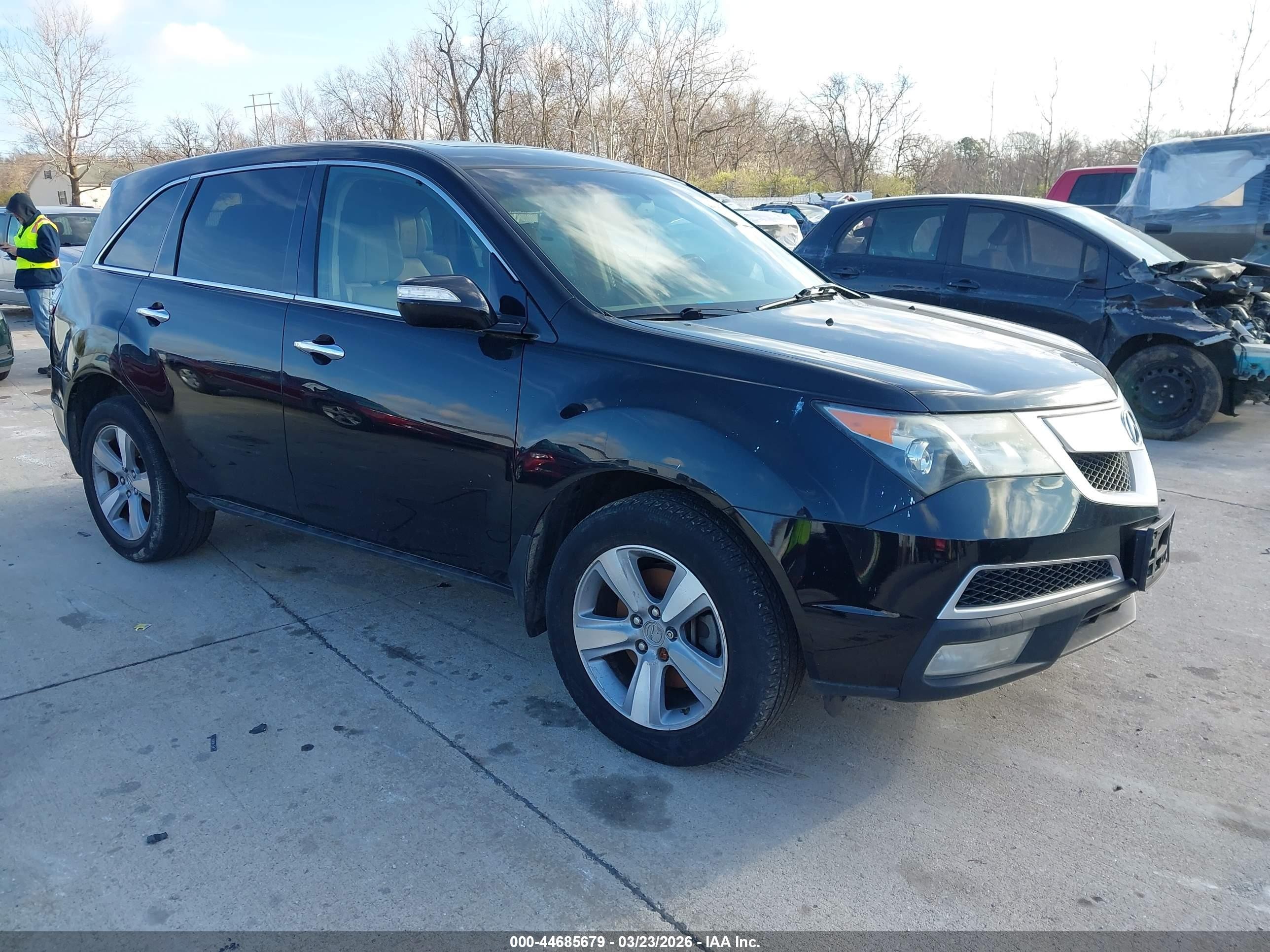 2013 Acura Mdx Technology Package Black vin: 2HNYD2H37DH503845