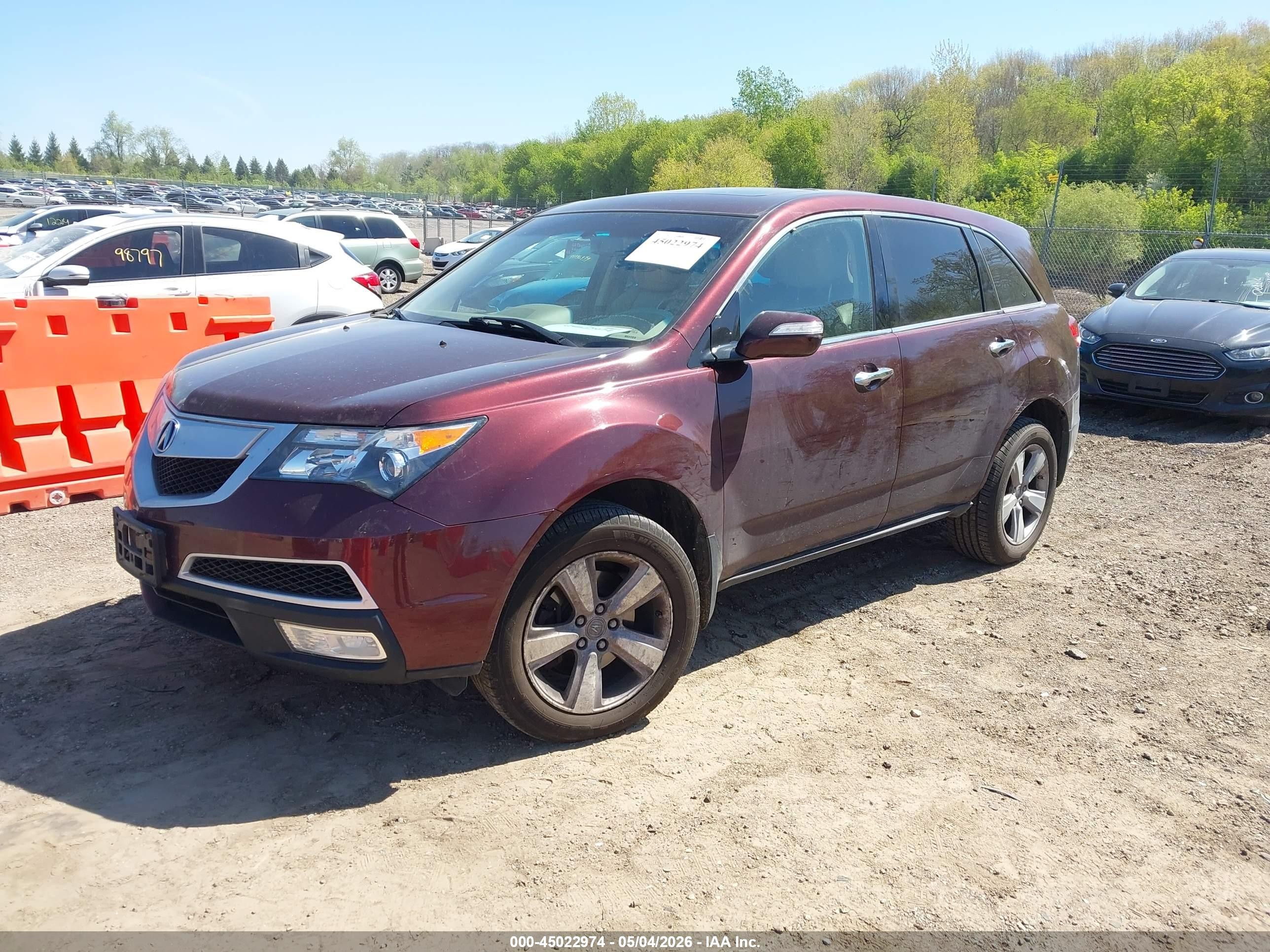2013 Acura Mdx Technology Package Maroon vin: 2HNYD2H37DH513873
