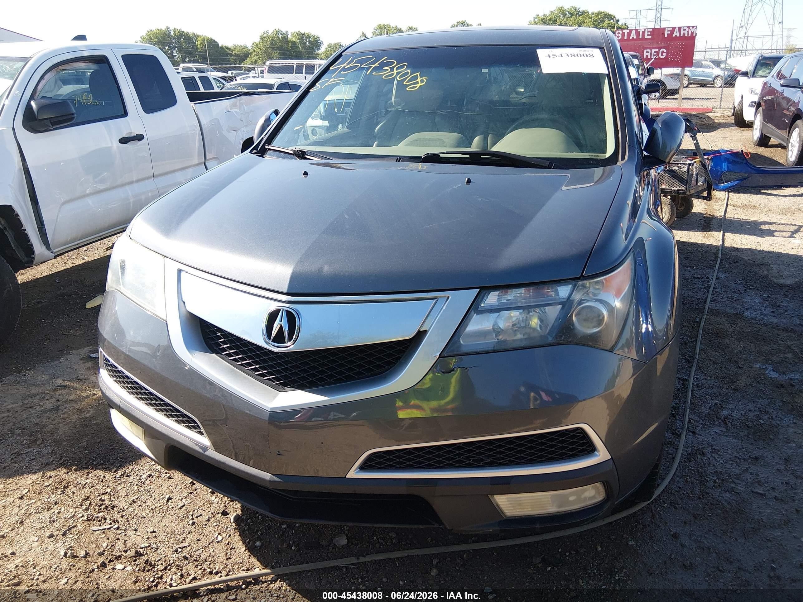 2012 Acura Mdx Technology Package Gray vin: 2HNYD2H38CH523830