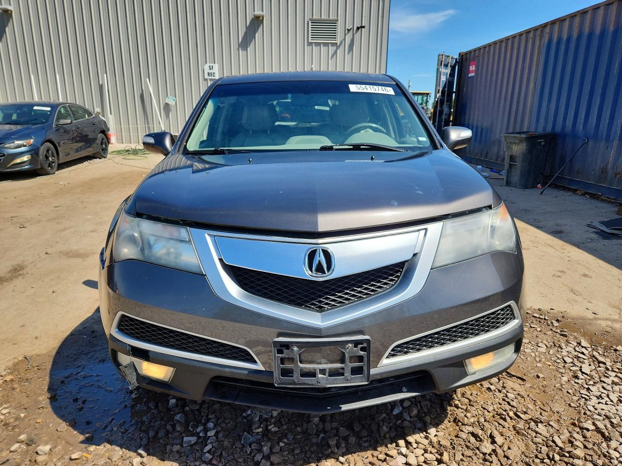 2012 Acura Mdx Technology Gray vin: 2HNYD2H38CH530115