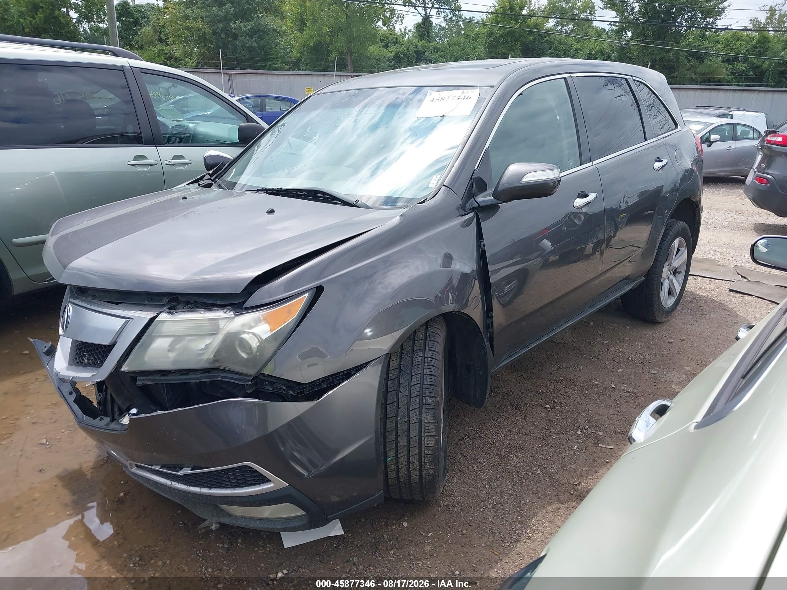 2012 Acura Mdx Technology Package Gray vin: 2HNYD2H38CH533631