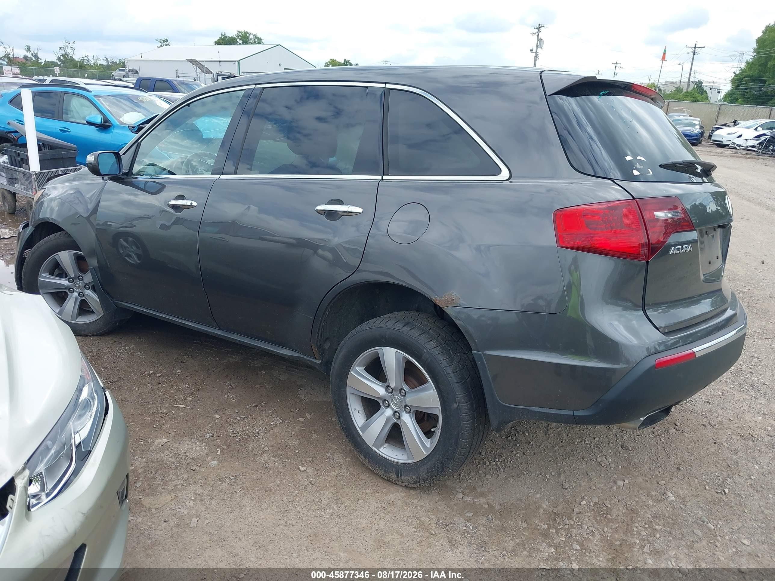 2012 Acura Mdx Technology Package Gray vin: 2HNYD2H38CH533631