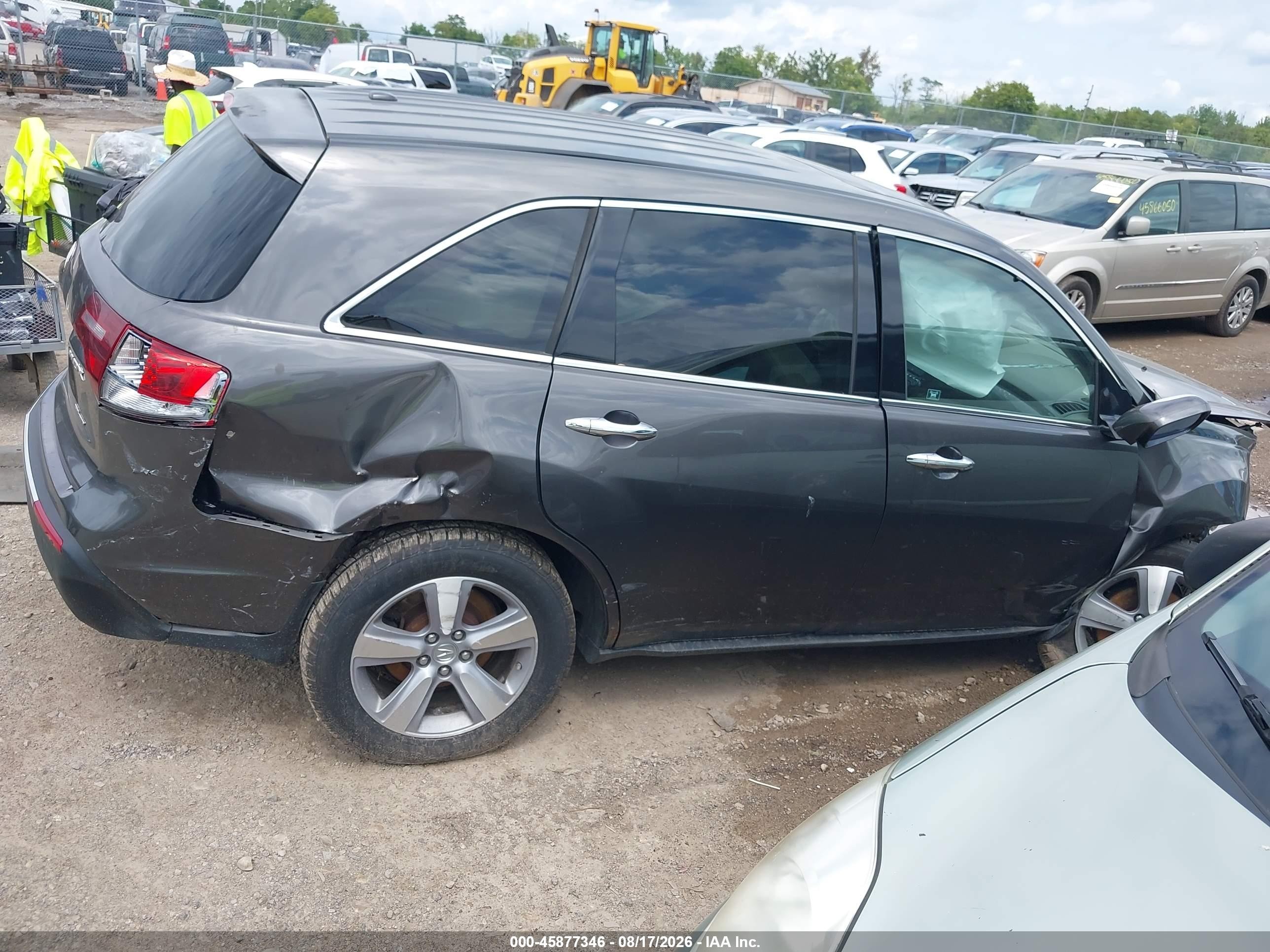 2012 Acura Mdx Technology Package Gray vin: 2HNYD2H38CH533631