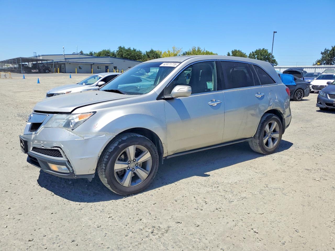 2012 Acura Mdx Technology Silver vin: 2HNYD2H38CH540854
