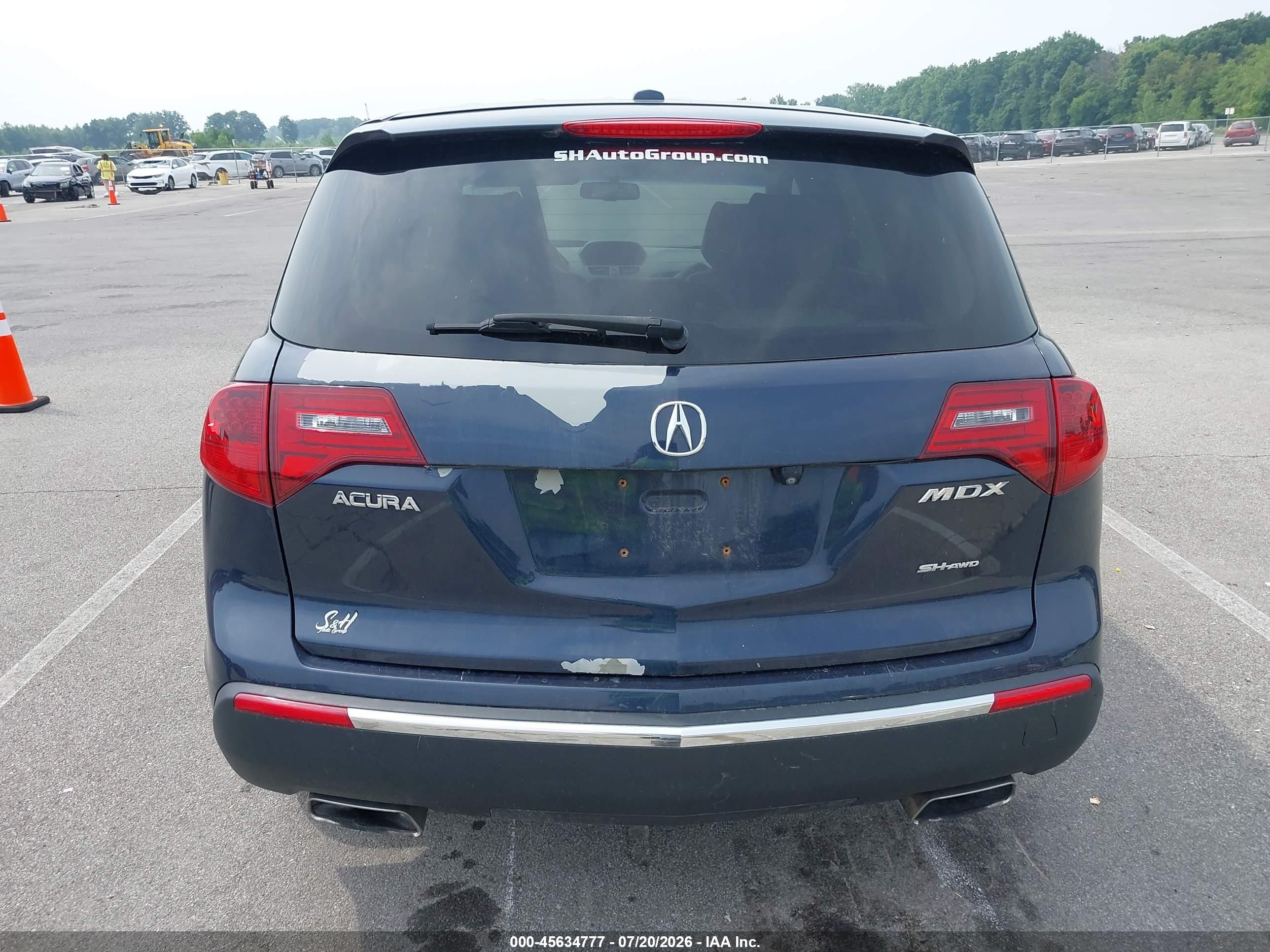 2012 Acura Mdx Technology Package Blue vin: 2HNYD2H39CH502579