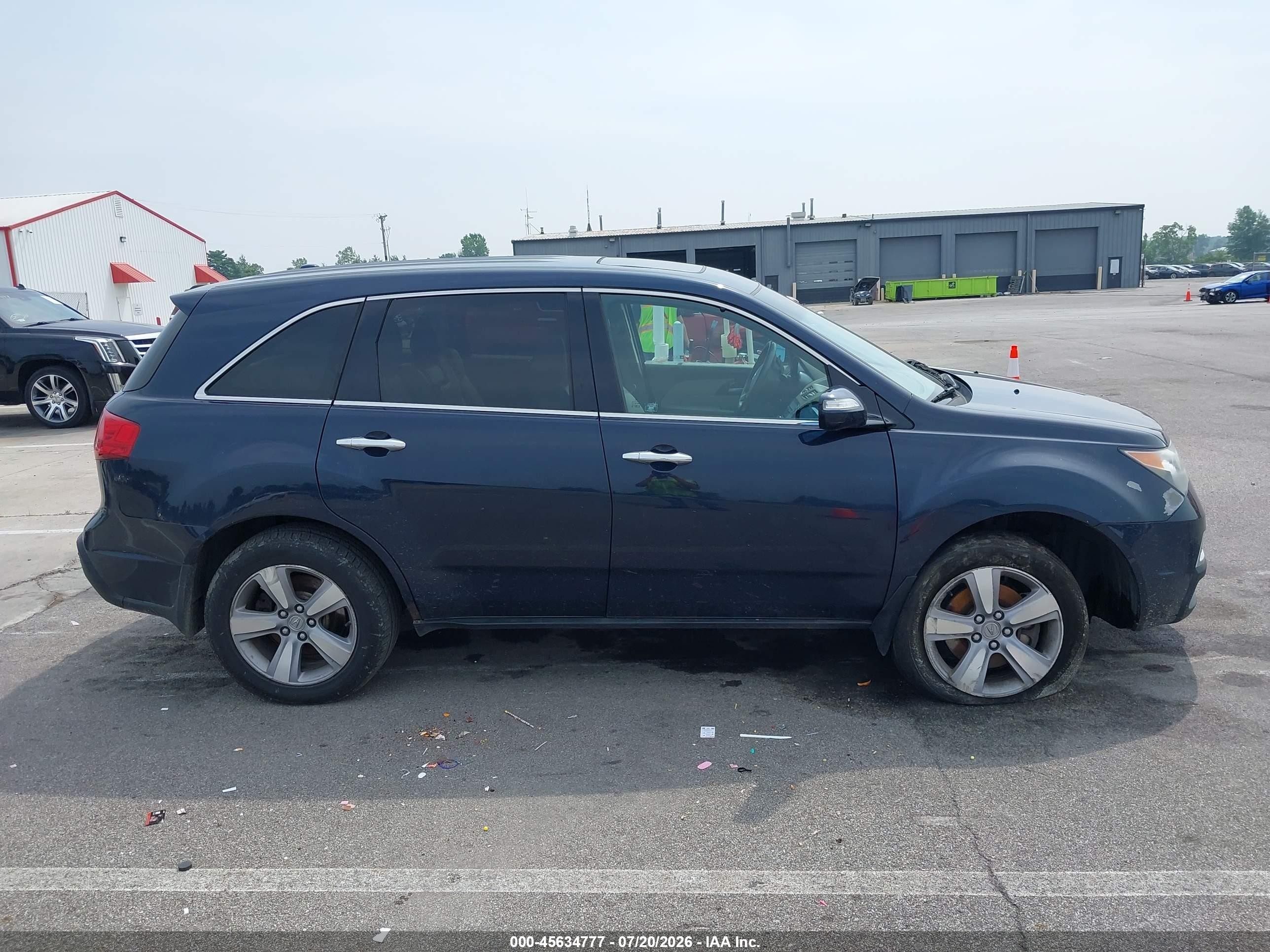 2012 Acura Mdx Technology Package Blue vin: 2HNYD2H39CH502579