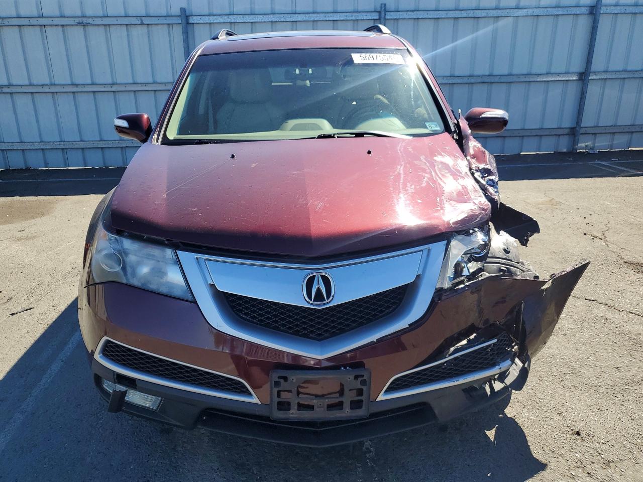 2012 Acura Mdx Technology Burgundy vin: 2HNYD2H39CH503439