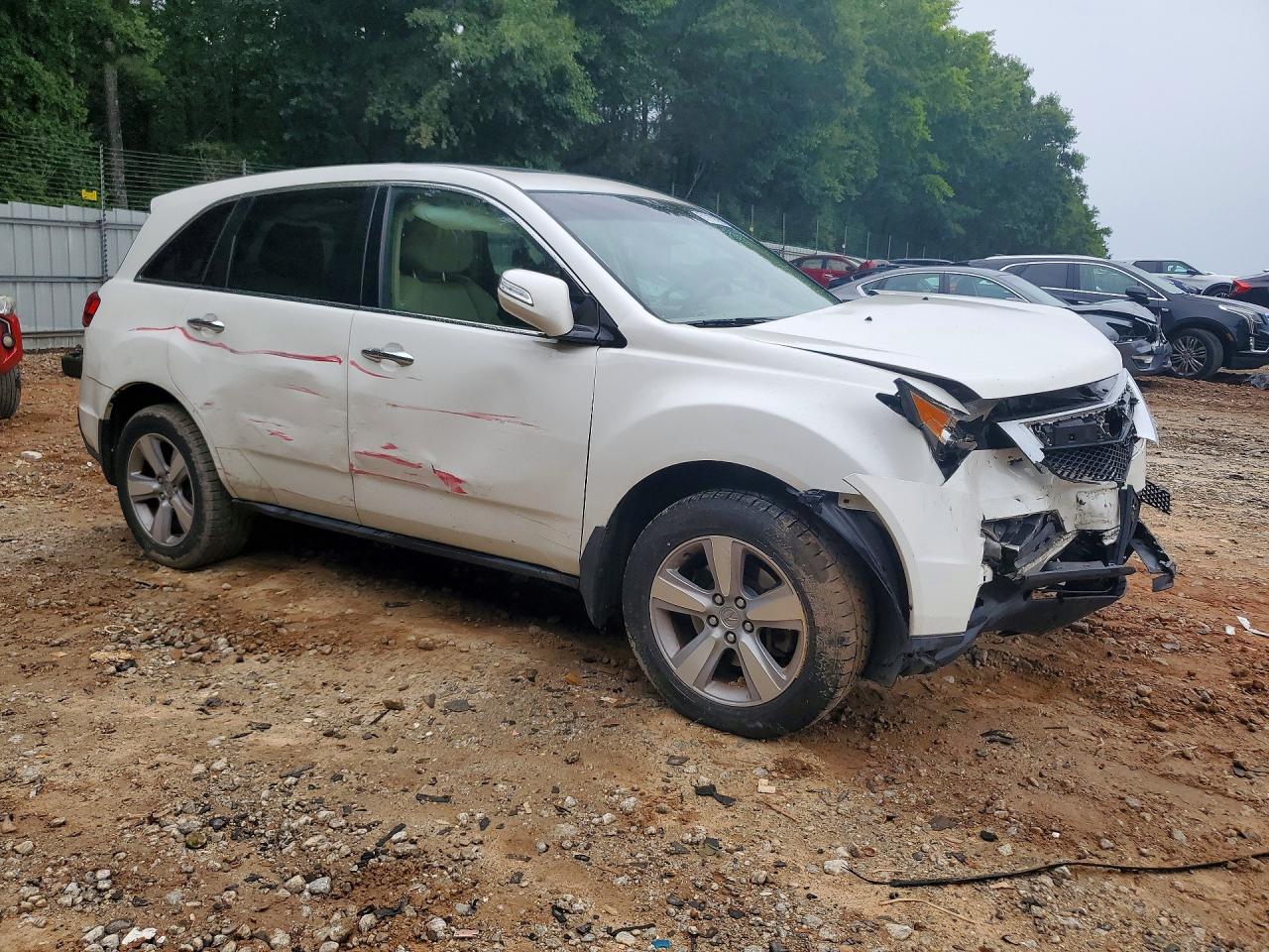 2012 Acura Mdx Technology White vin: 2HNYD2H39CH508284