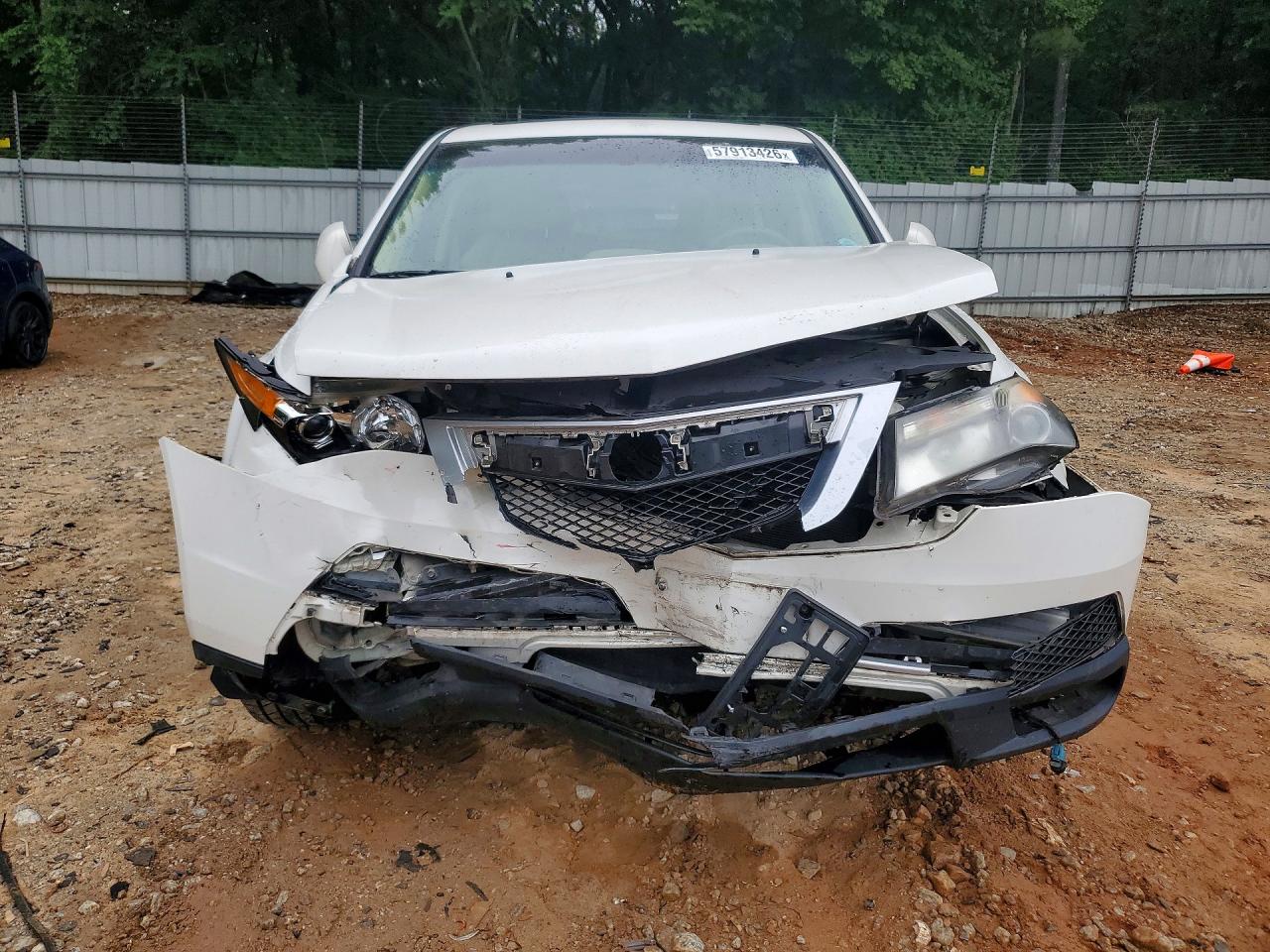 2012 Acura Mdx Technology White vin: 2HNYD2H39CH508284