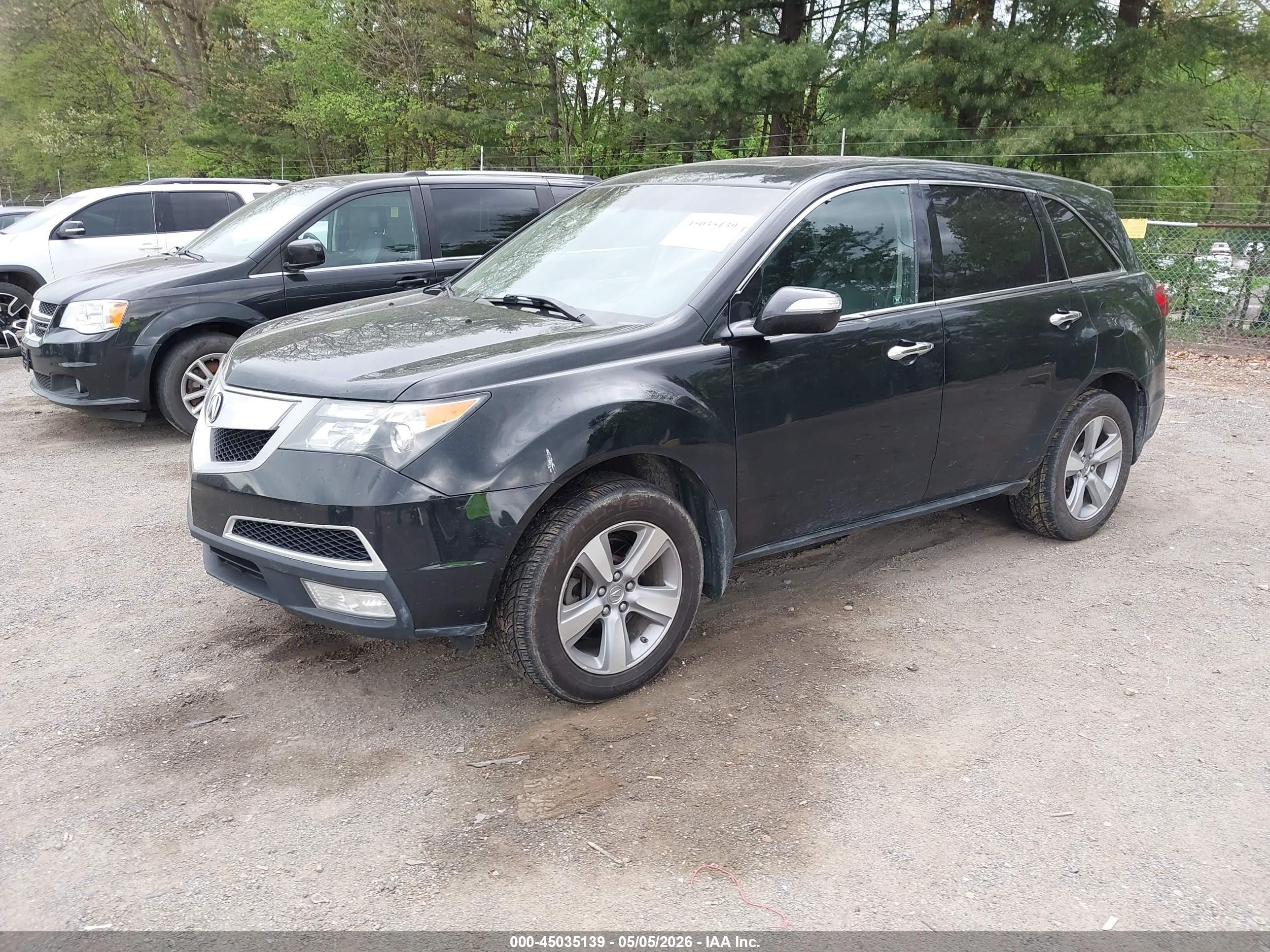 2012 Acura Mdx Technology Package Черный vin: 2HNYD2H39CH513372