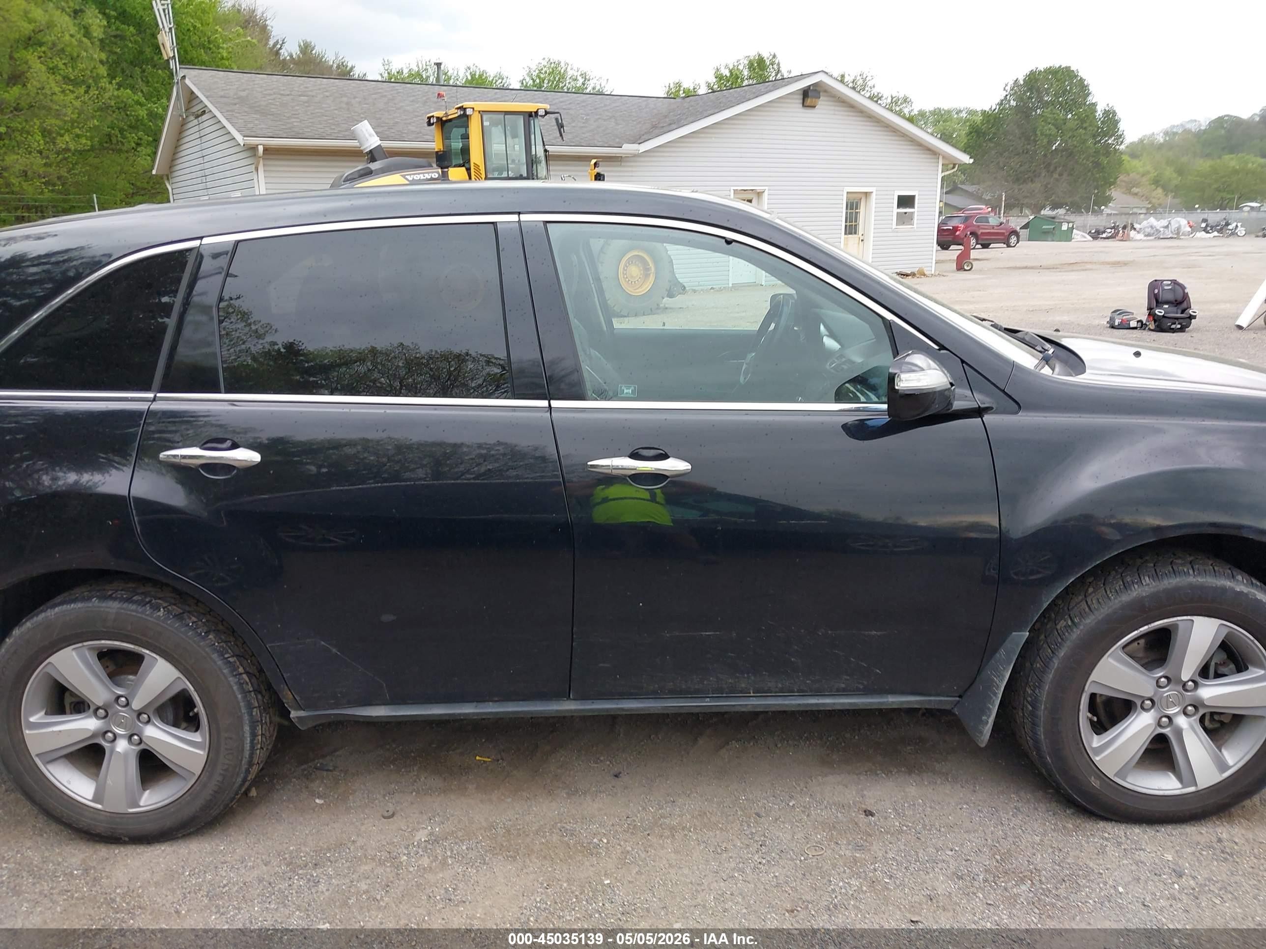 2012 Acura Mdx Technology Package Черный vin: 2HNYD2H39CH513372