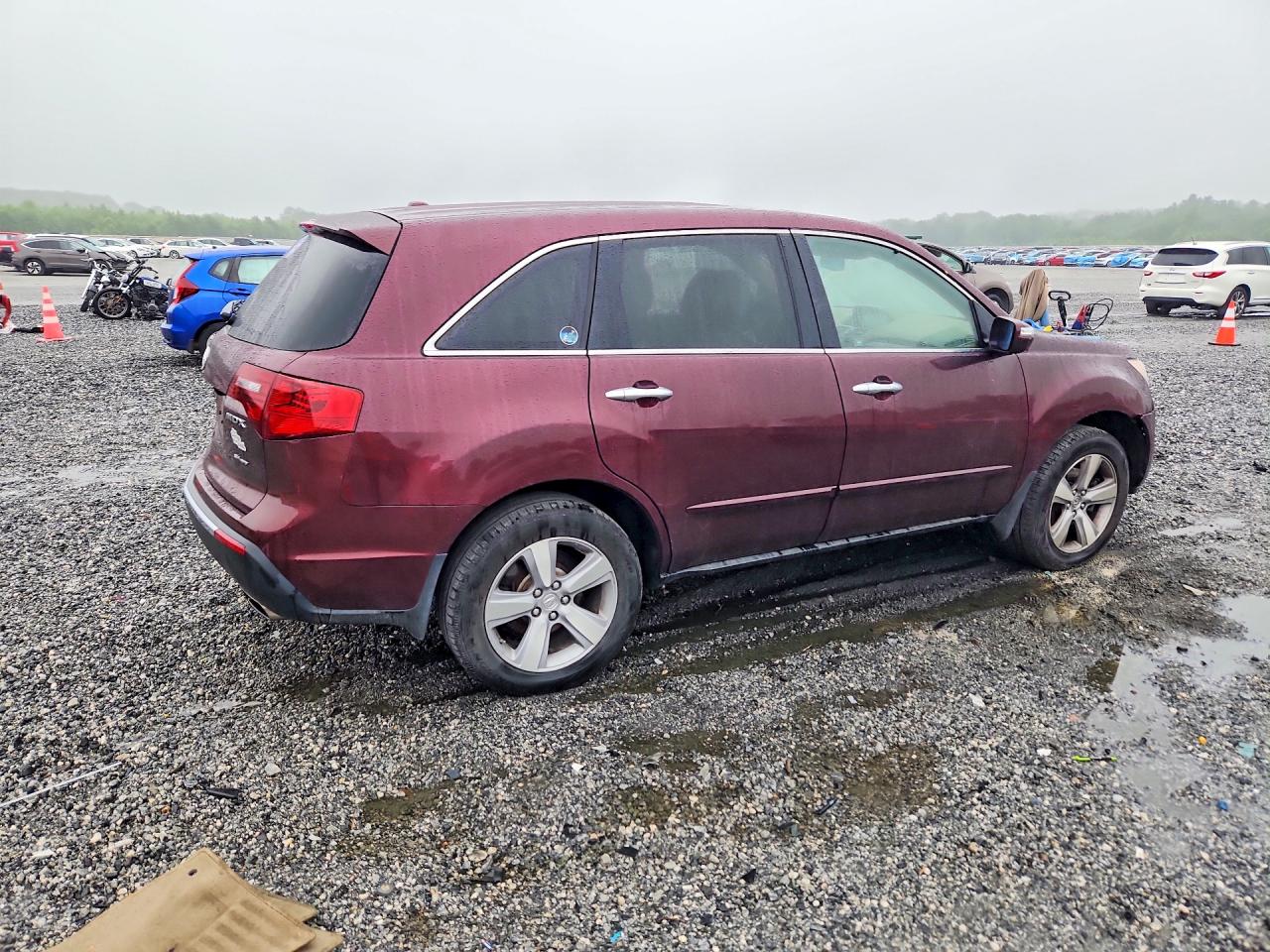 2012 Acura Mdx Technology Maroon vin: 2HNYD2H39CH536702