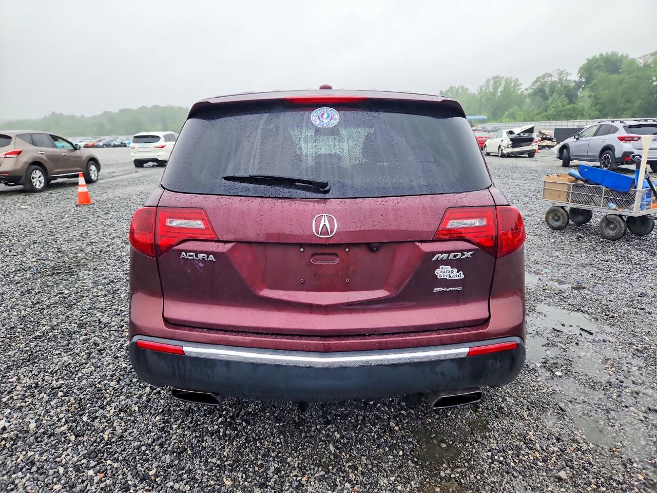 2012 Acura Mdx Technology Maroon vin: 2HNYD2H39CH536702