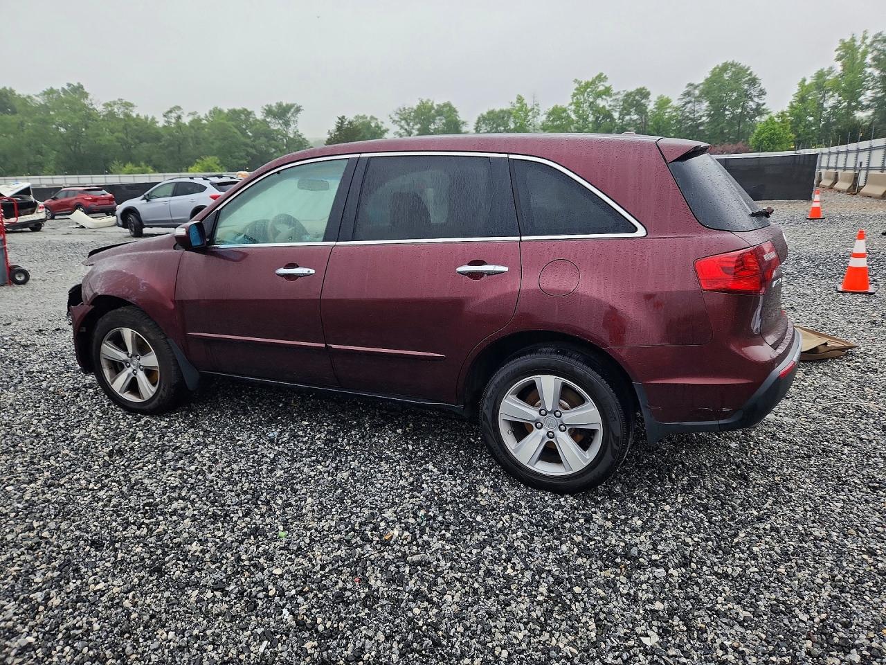 2012 Acura Mdx Technology Maroon vin: 2HNYD2H39CH536702