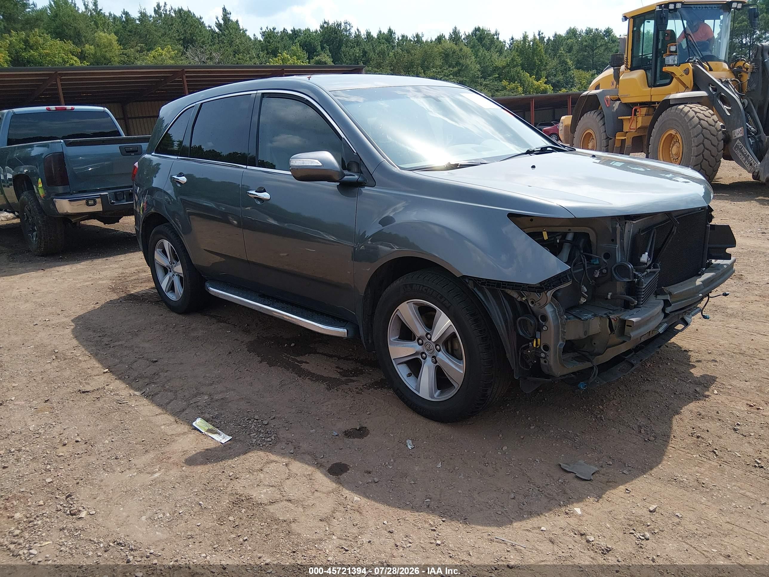 2012 Acura Mdx Technology Package Серый vin: 2HNYD2H39CH543987