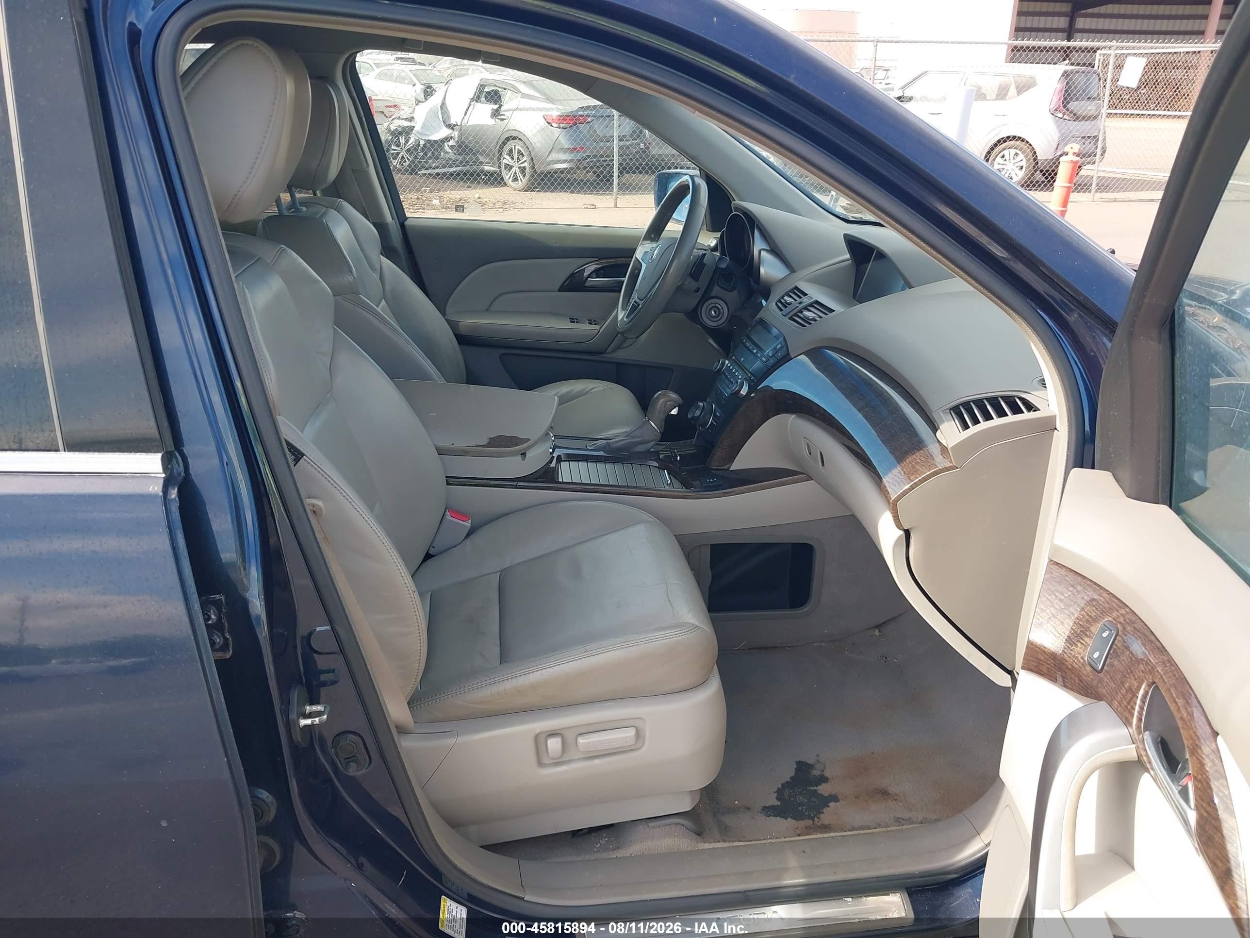 2013 Acura Mdx Technology Package Blue vin: 2HNYD2H39DH513633