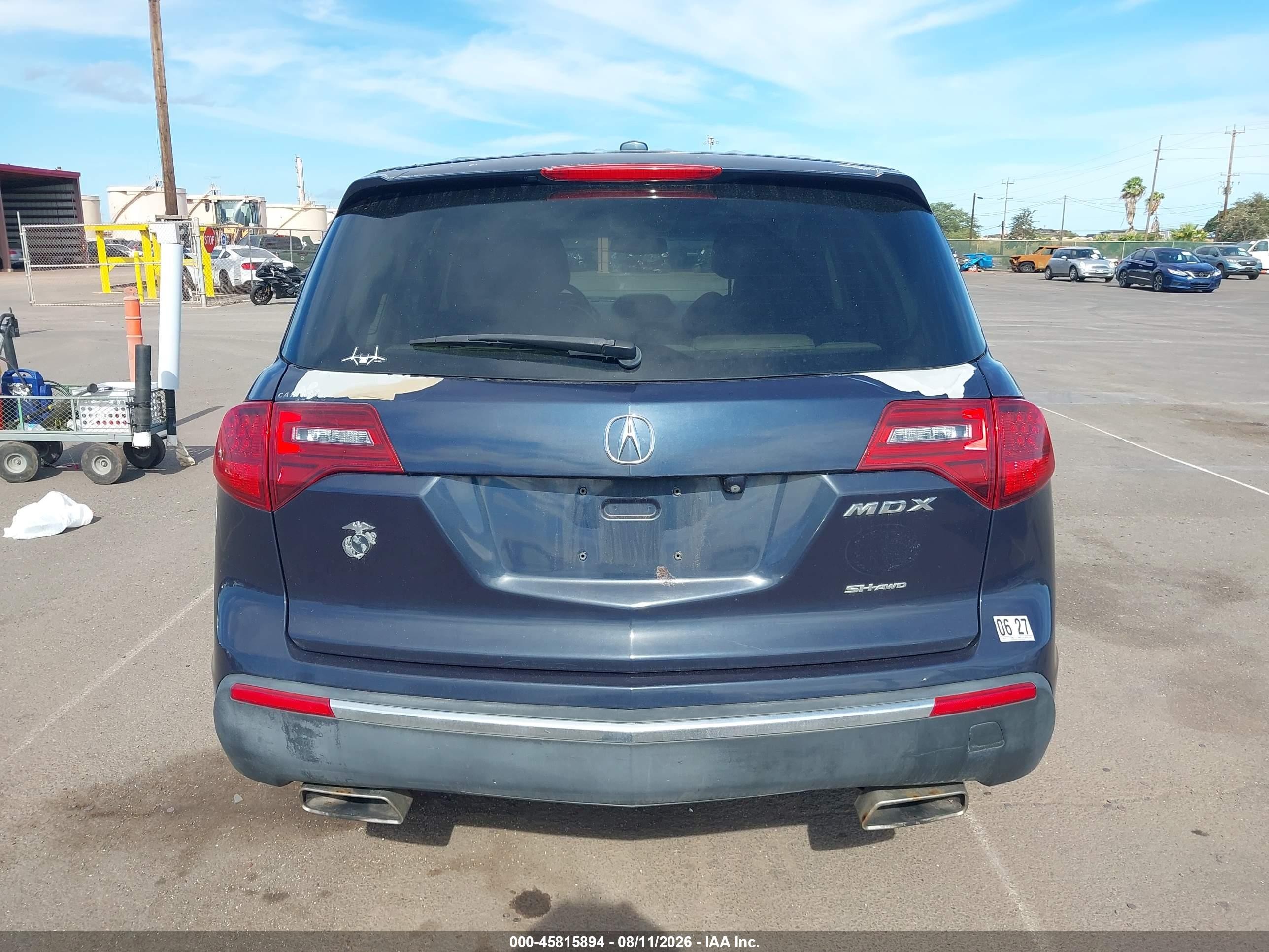 2013 Acura Mdx Technology Package Blue vin: 2HNYD2H39DH513633