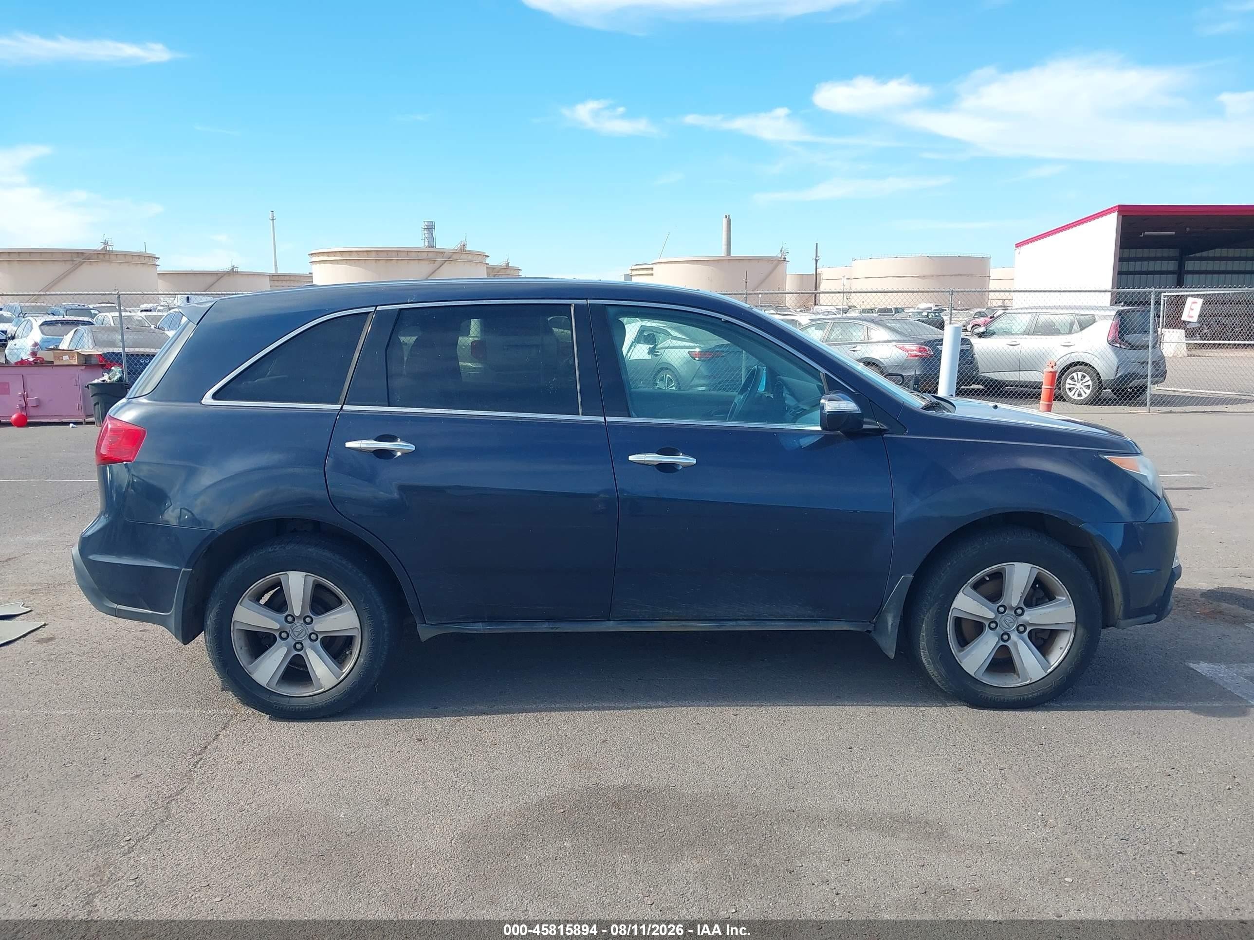 2013 Acura Mdx Technology Package Blue vin: 2HNYD2H39DH513633