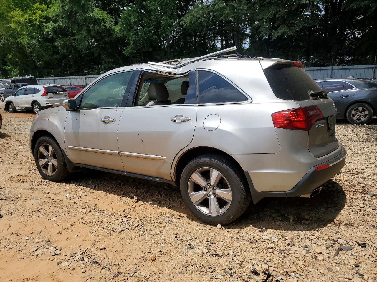 2012 Acura Mdx Silver vin: 2HNYD2H3XCH503837