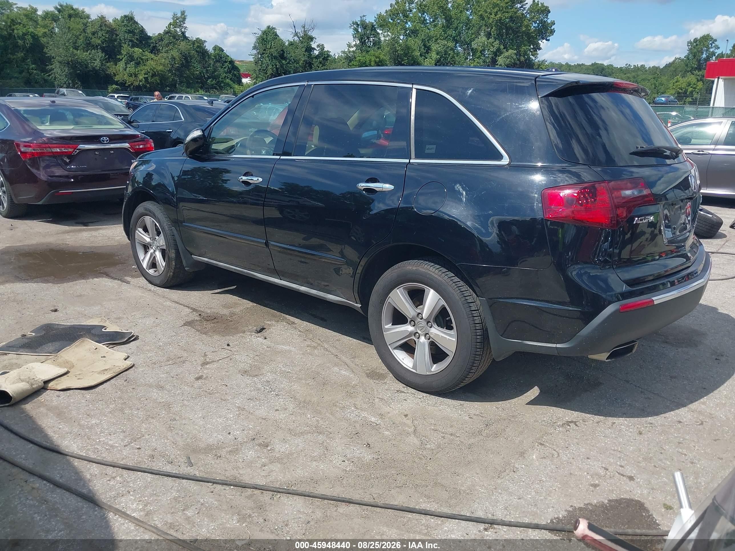 2012 Acura Mdx Technology Package Black vin: 2HNYD2H3XCH528611