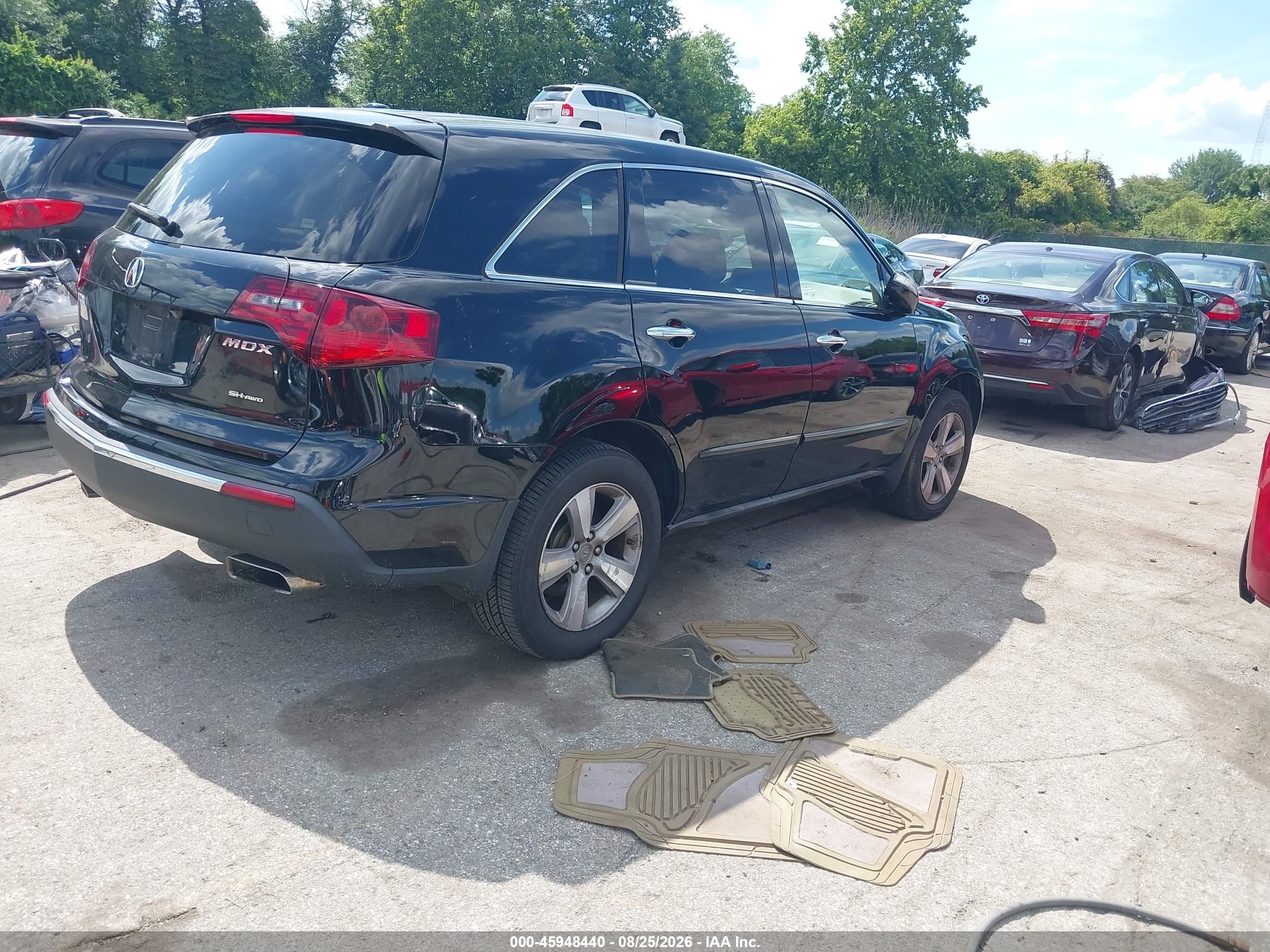 2012 Acura Mdx Technology Package Black vin: 2HNYD2H3XCH528611