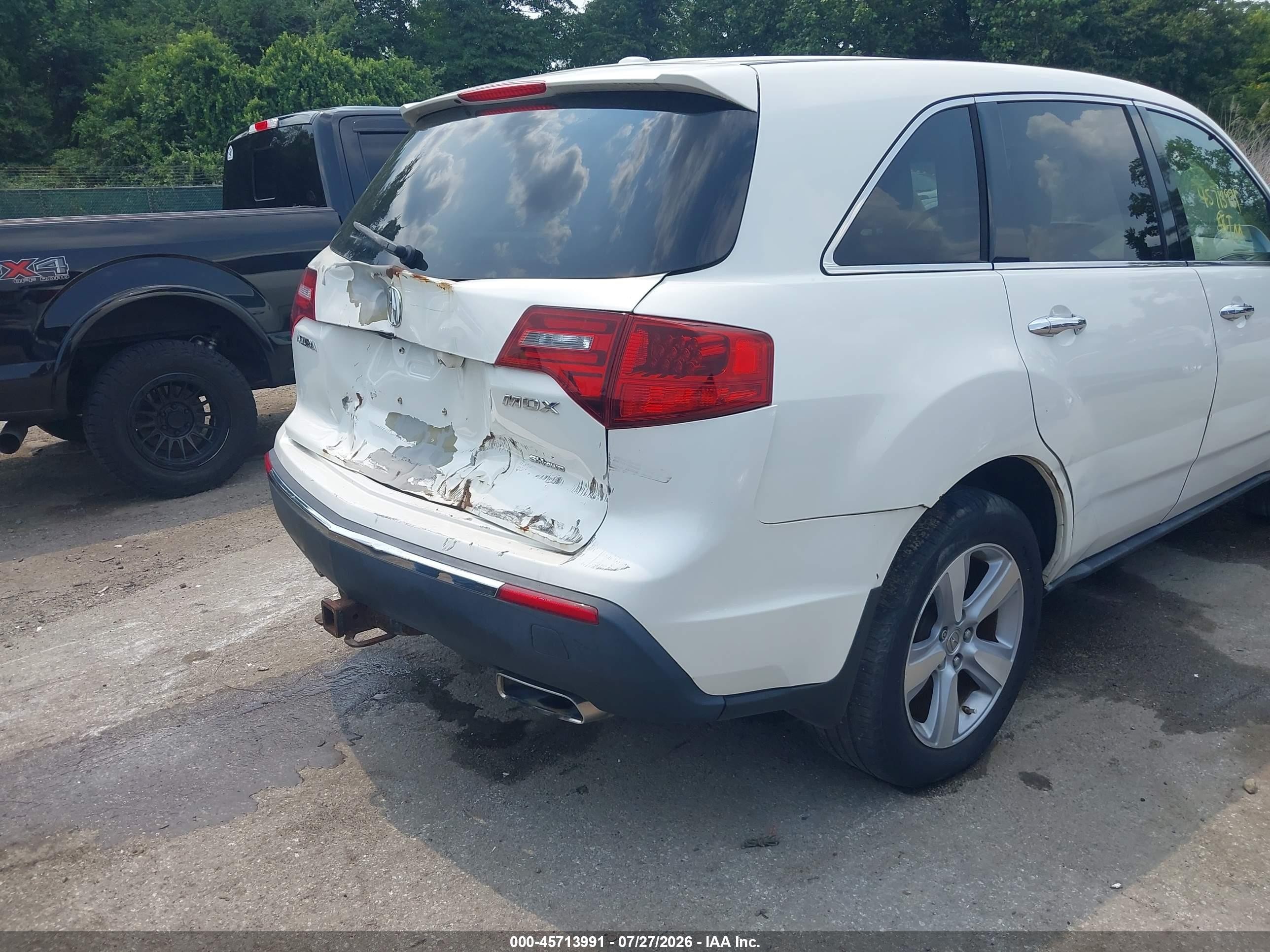 2012 Acura Mdx Technology Package White vin: 2HNYD2H3XCH547871