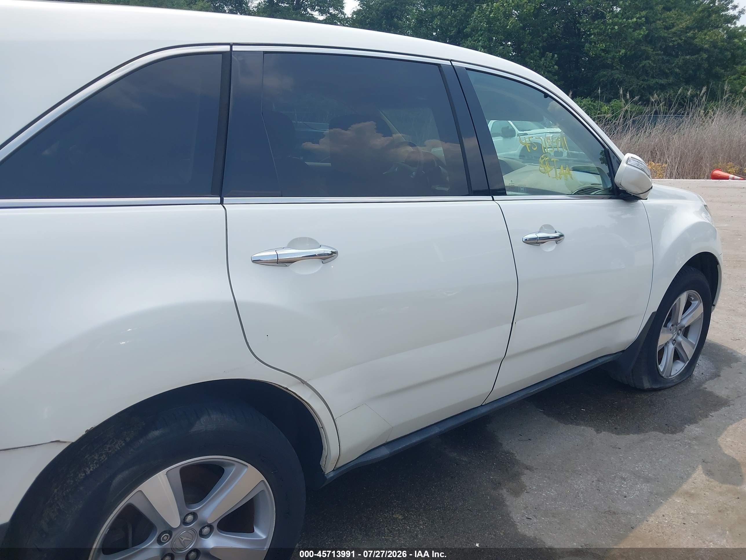 2012 Acura Mdx Technology Package White vin: 2HNYD2H3XCH547871
