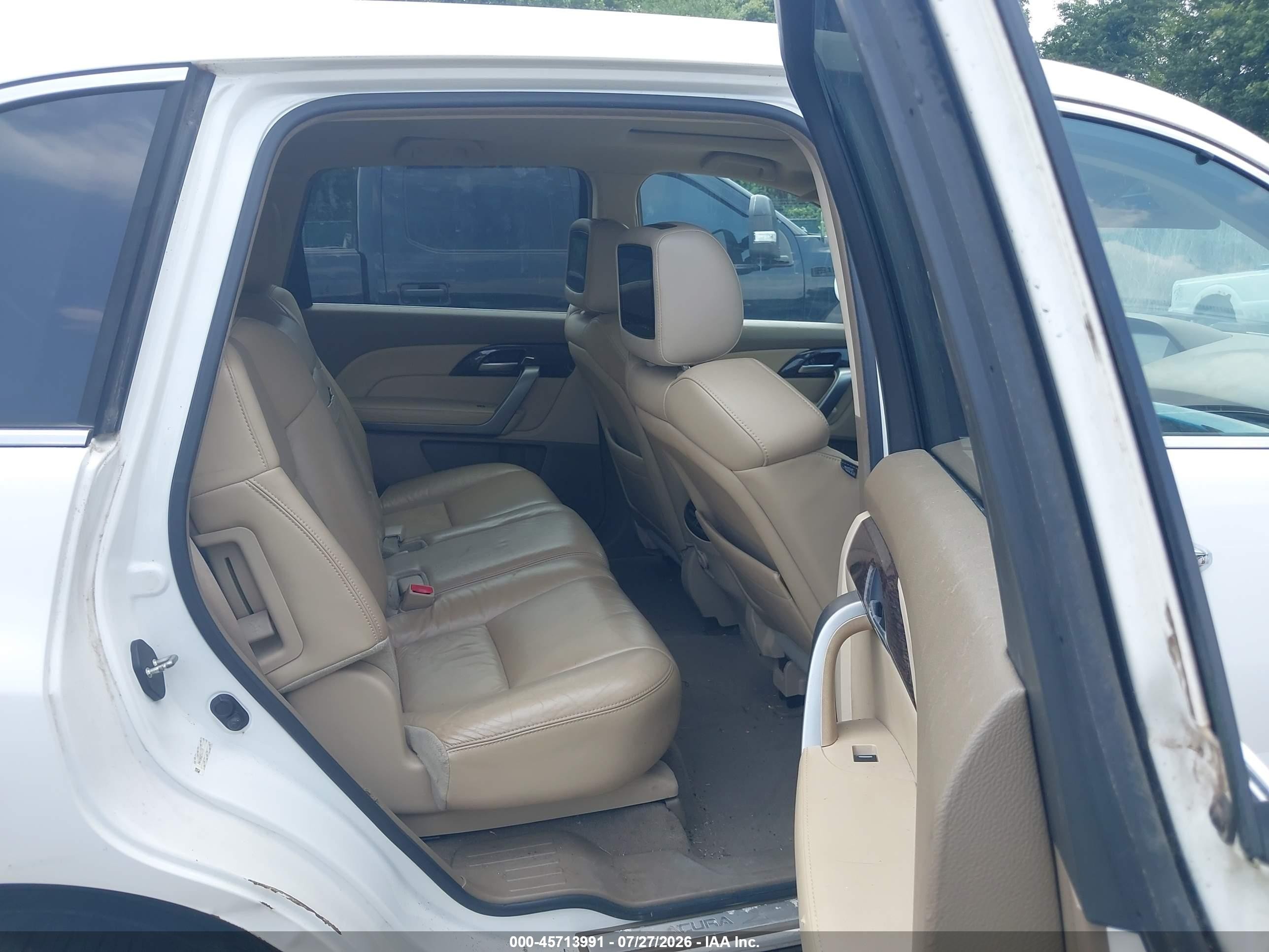 2012 Acura Mdx Technology Package White vin: 2HNYD2H3XCH547871
