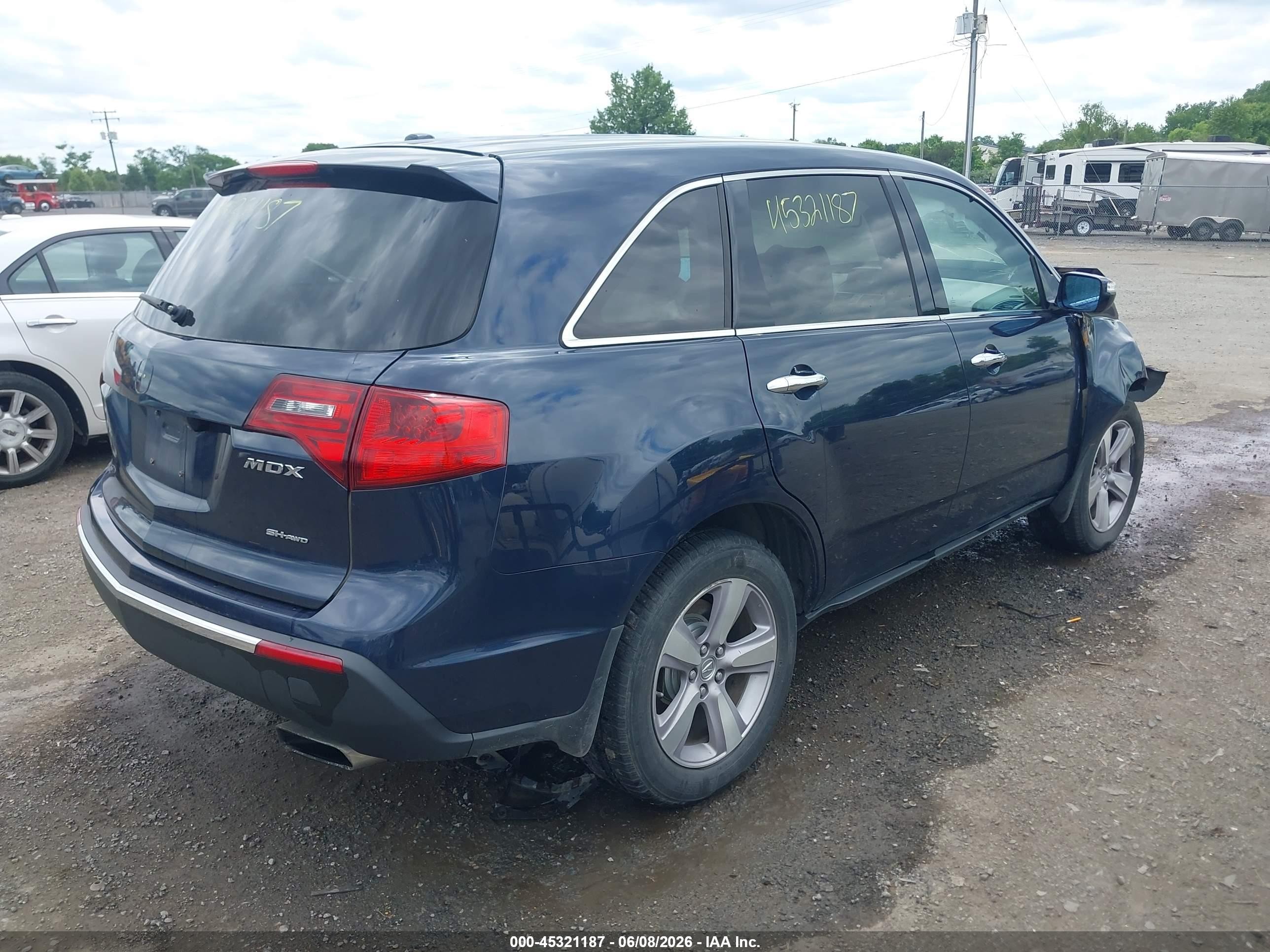 2013 Acura Mdx Technology Package Dark Blue vin: 2HNYD2H3XDH508263