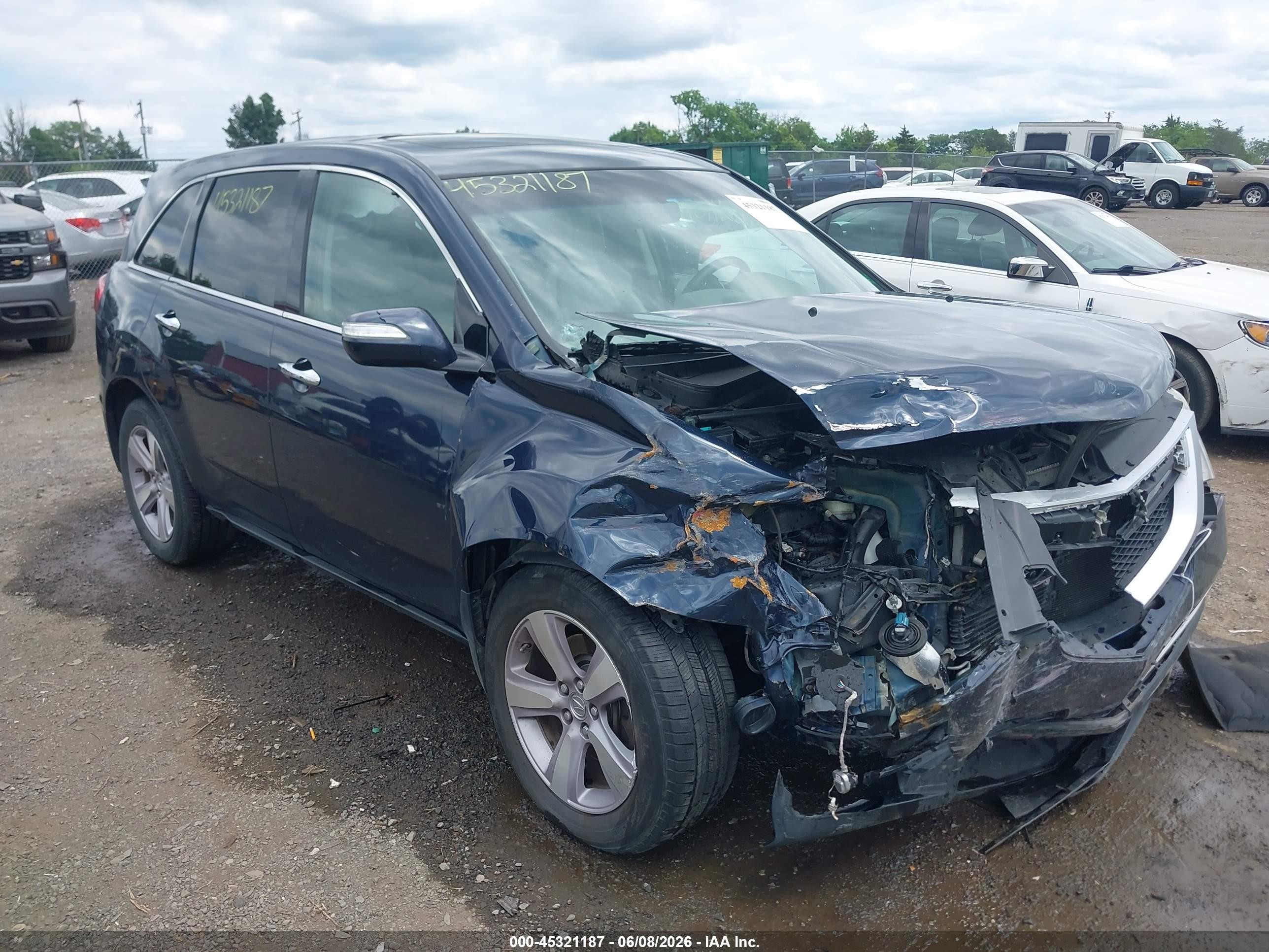 2013 Acura Mdx Technology Package Dark Blue vin: 2HNYD2H3XDH508263