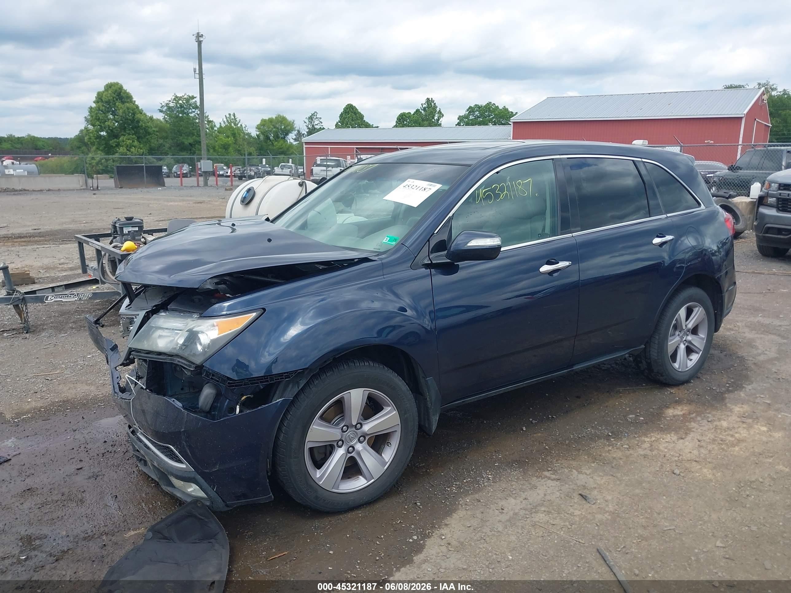 2013 Acura Mdx Technology Package Dark Blue vin: 2HNYD2H3XDH508263