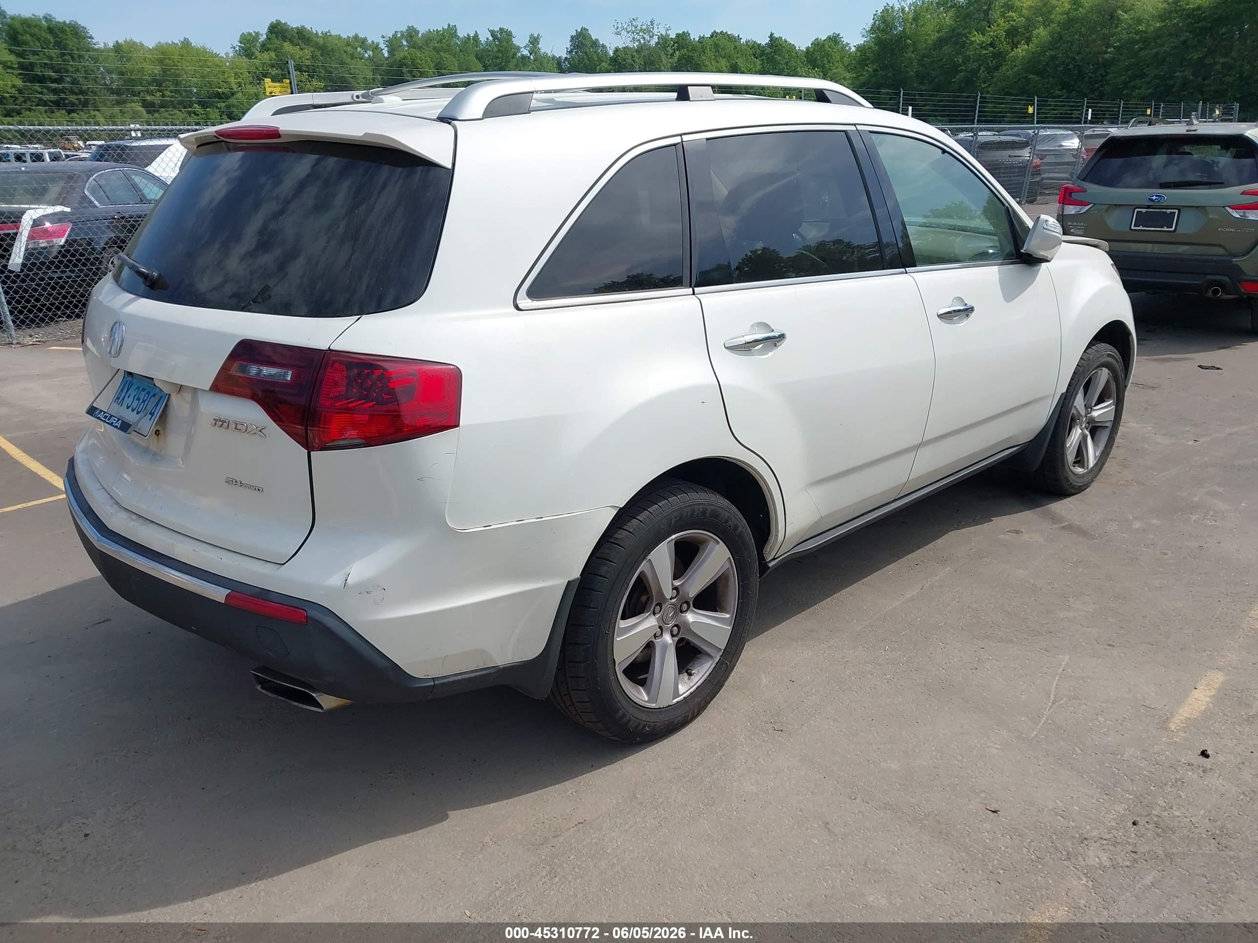 2013 Acura Mdx Technology Package White vin: 2HNYD2H3XDH515309