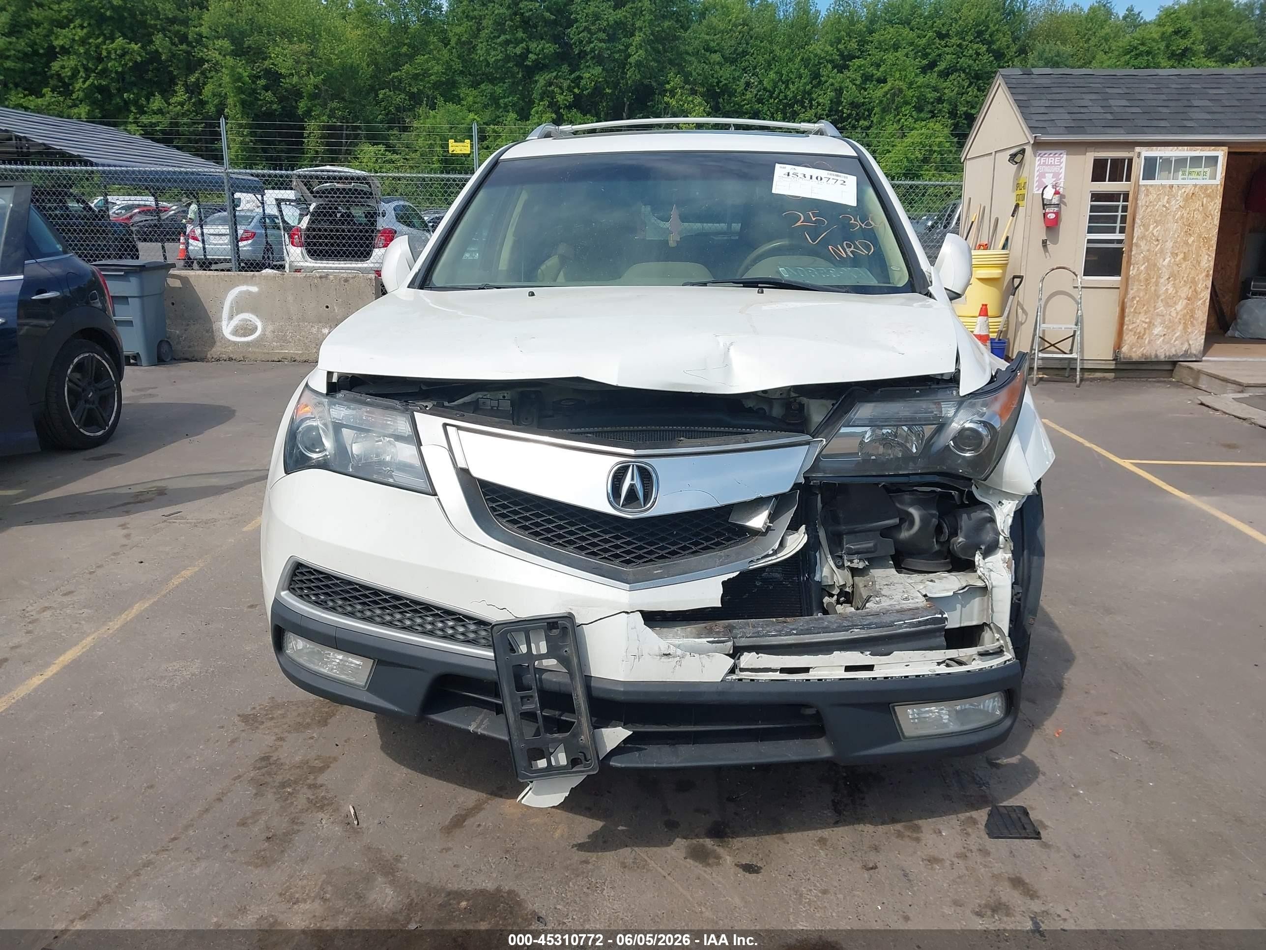 2013 Acura Mdx Technology Package White vin: 2HNYD2H3XDH515309
