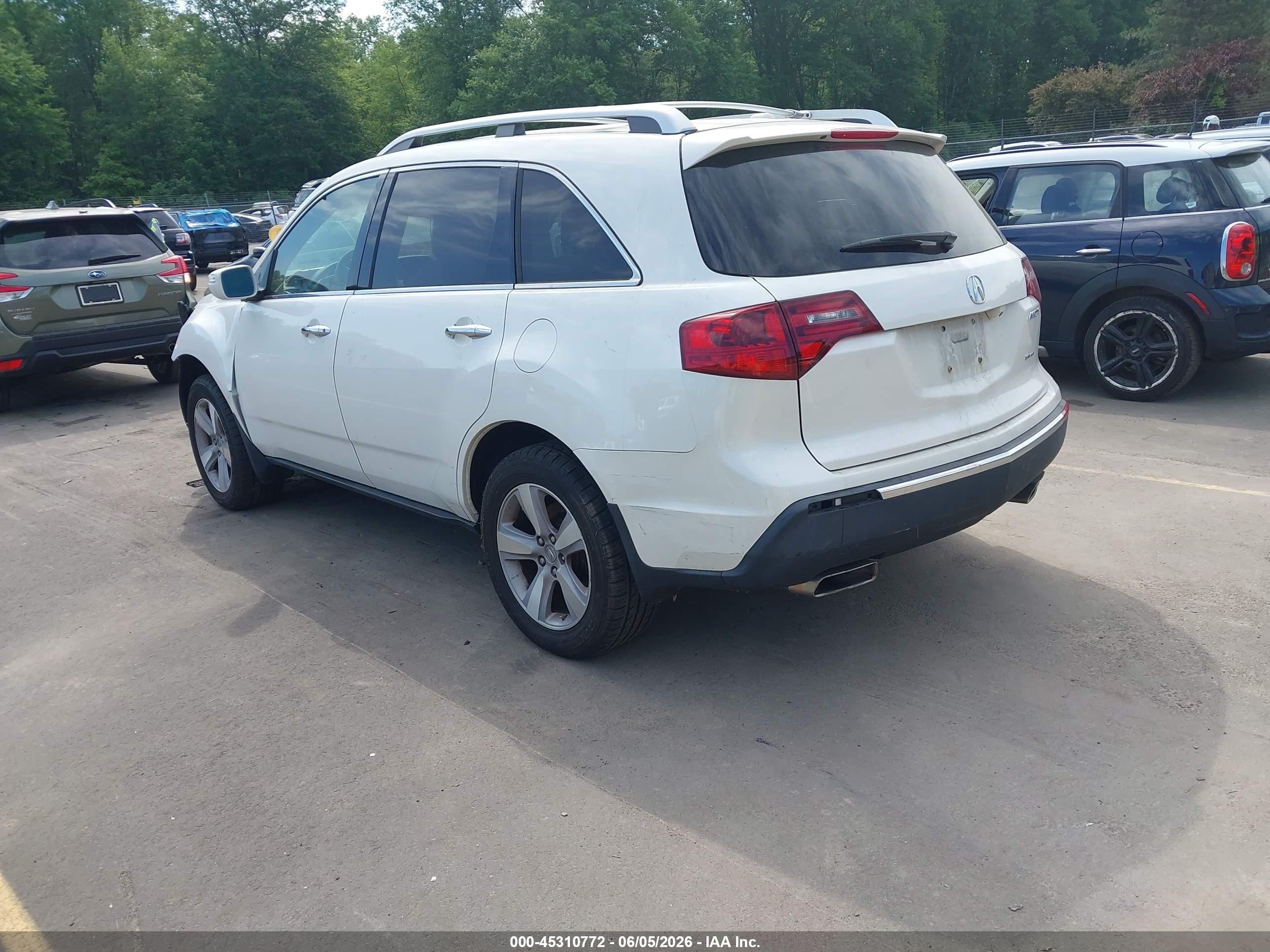 2013 Acura Mdx Technology Package White vin: 2HNYD2H3XDH515309
